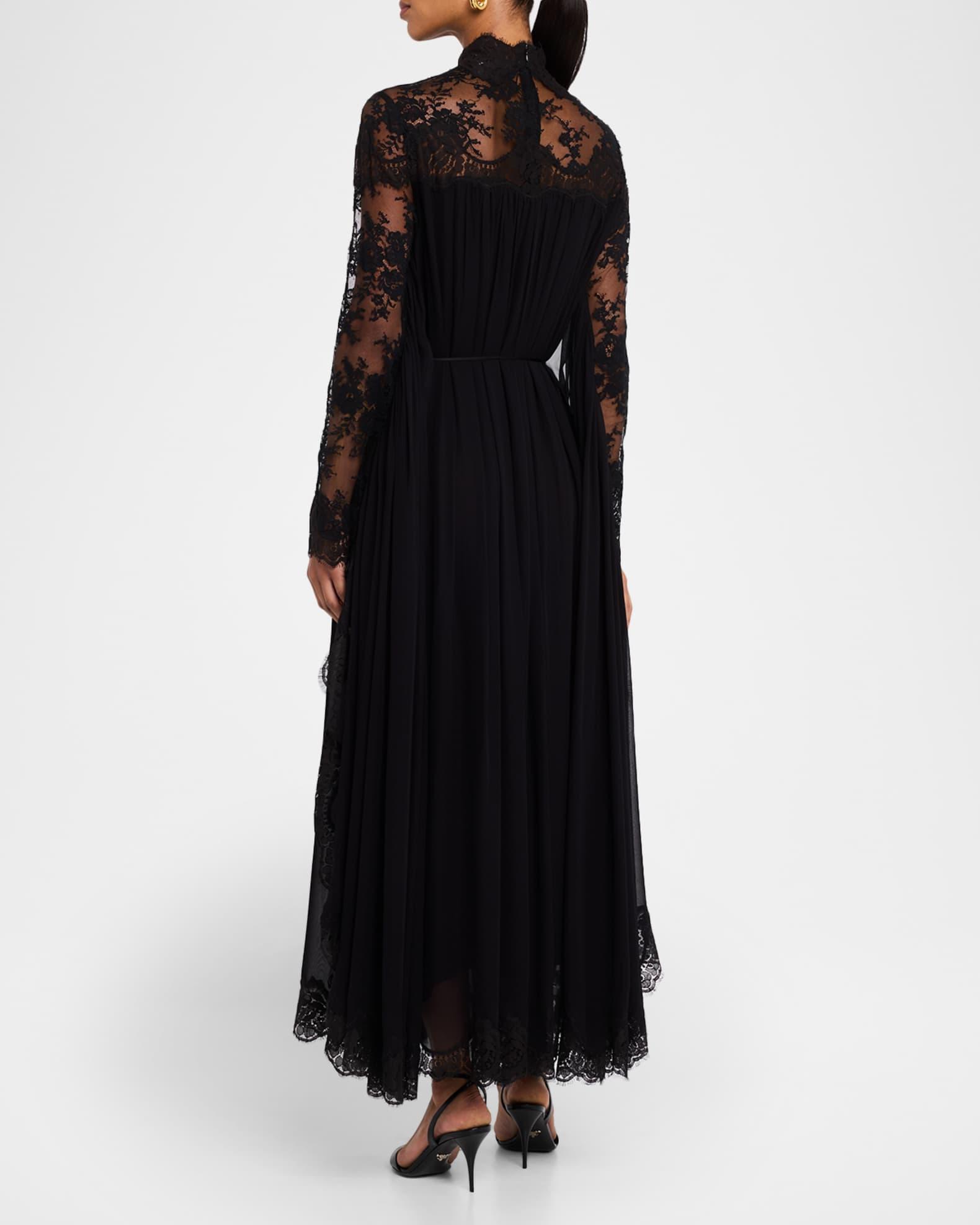 Lace Bat-Wing Maxi Dress Product Image