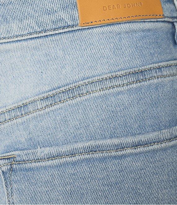 Dear John Fiona High Rise Wide Leg Raw Cut Jeans Product Image