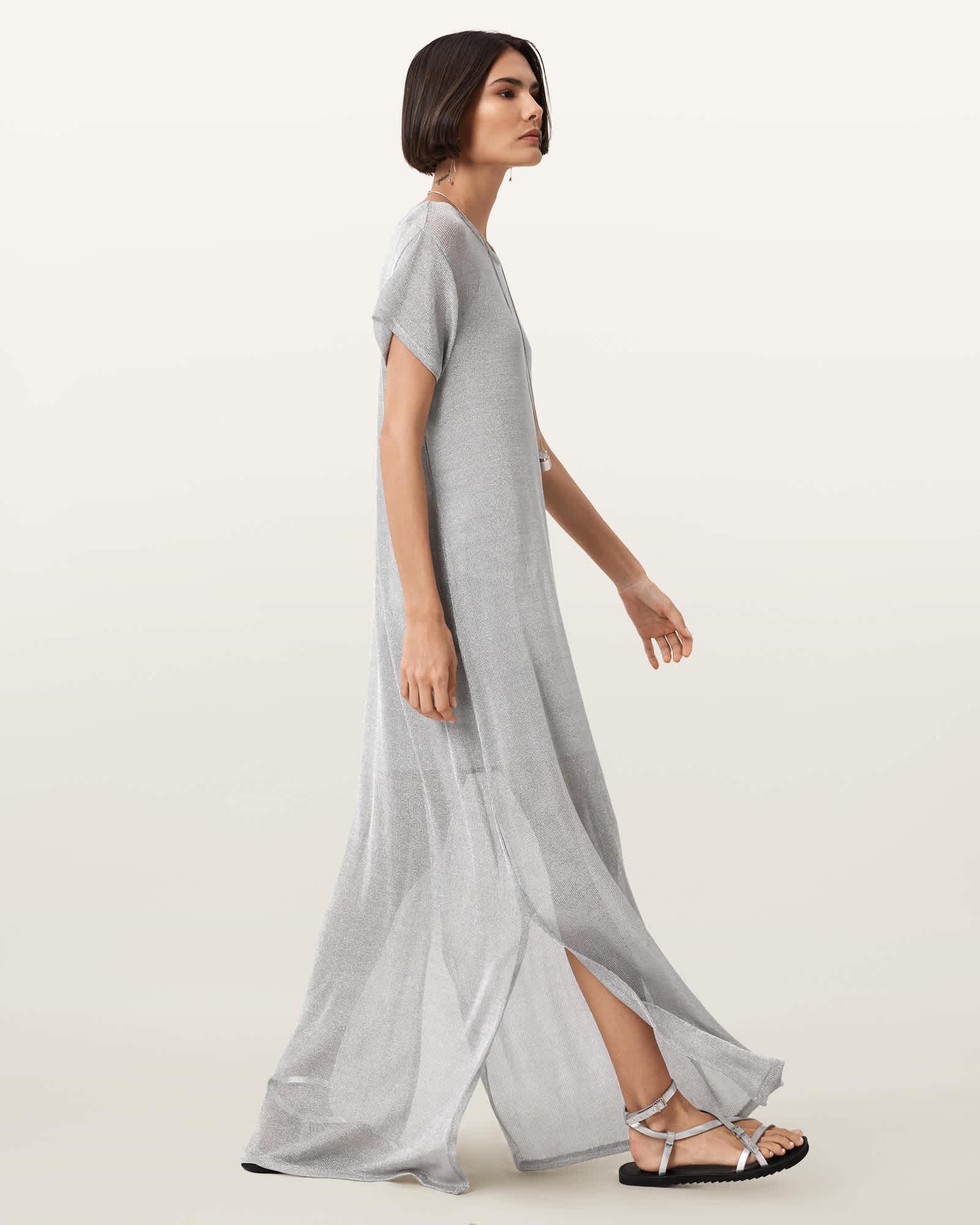 Thea Sparkle Sheer Maxi Dress Product Image