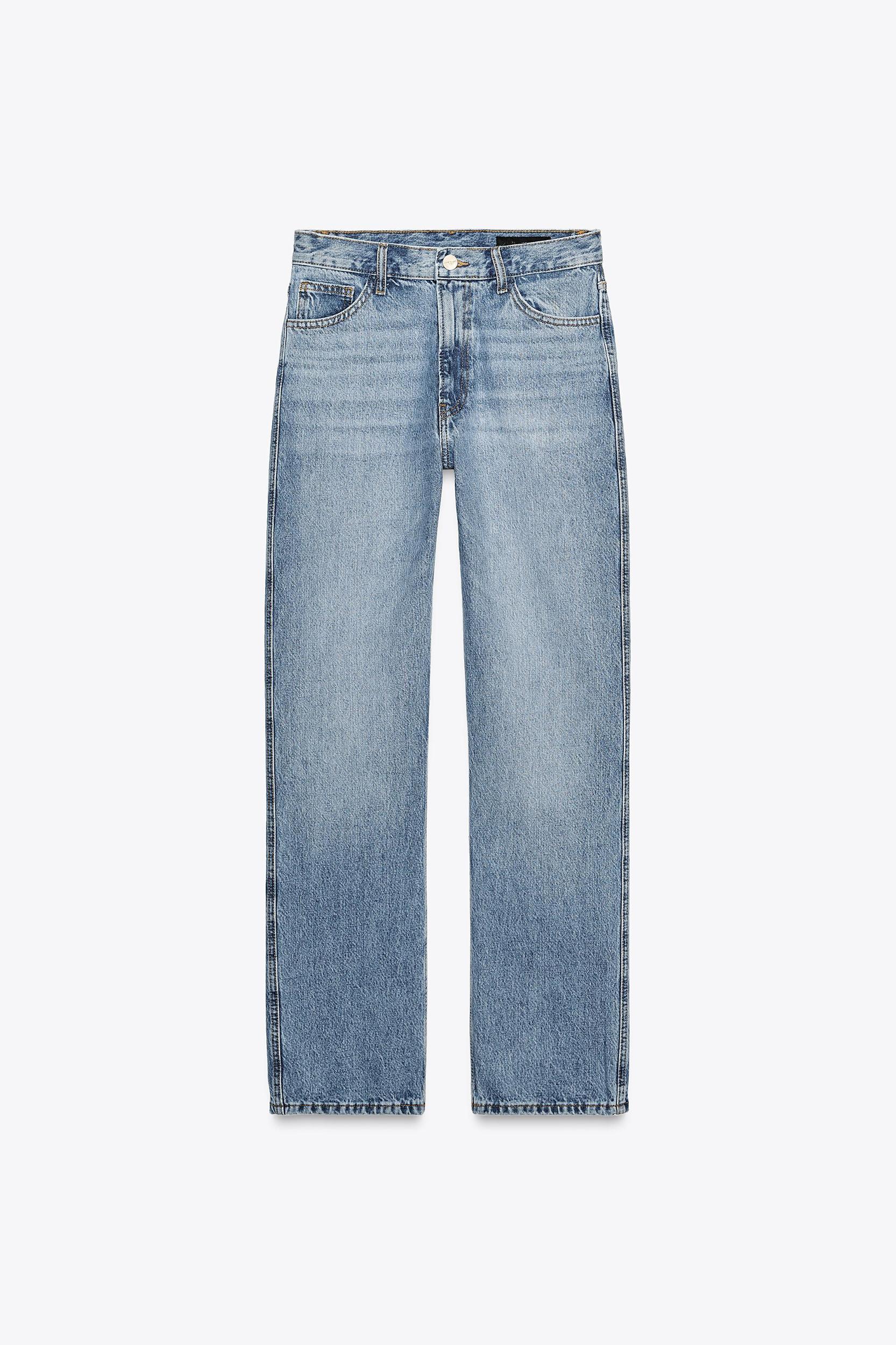 STRAIGHT CUT HIGH WAIST JEANS ZW COLLECTION Product Image
