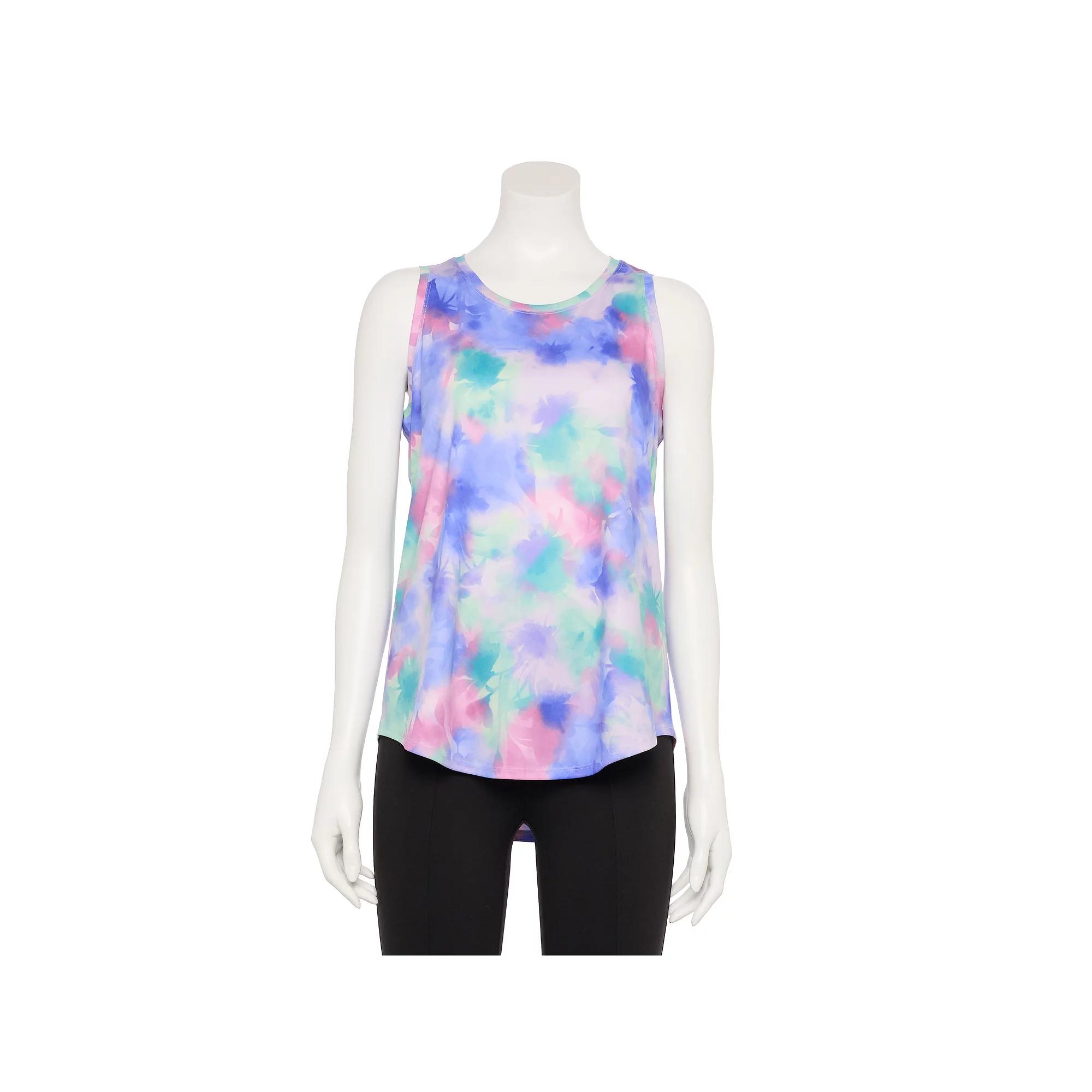 Women's Tek Gear® Dry Tek Tank Top, Size: XXL, Pink Watercolor Product Image