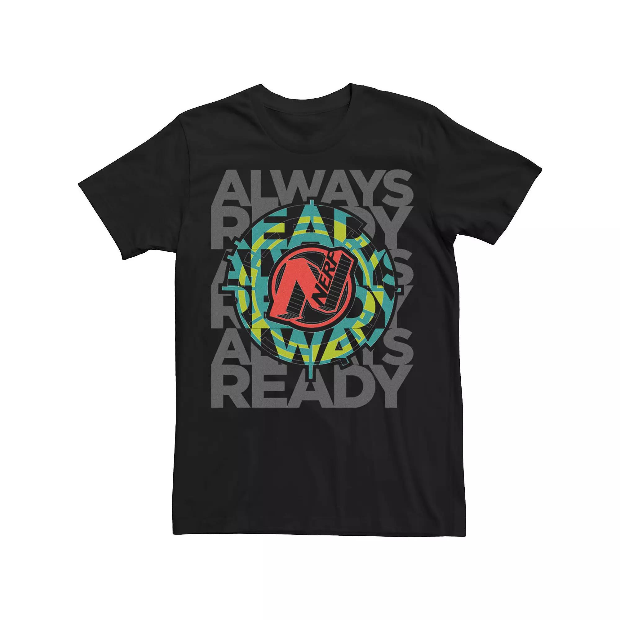 Men's Nerf Always Ready Text Stack Tee,  Product Image