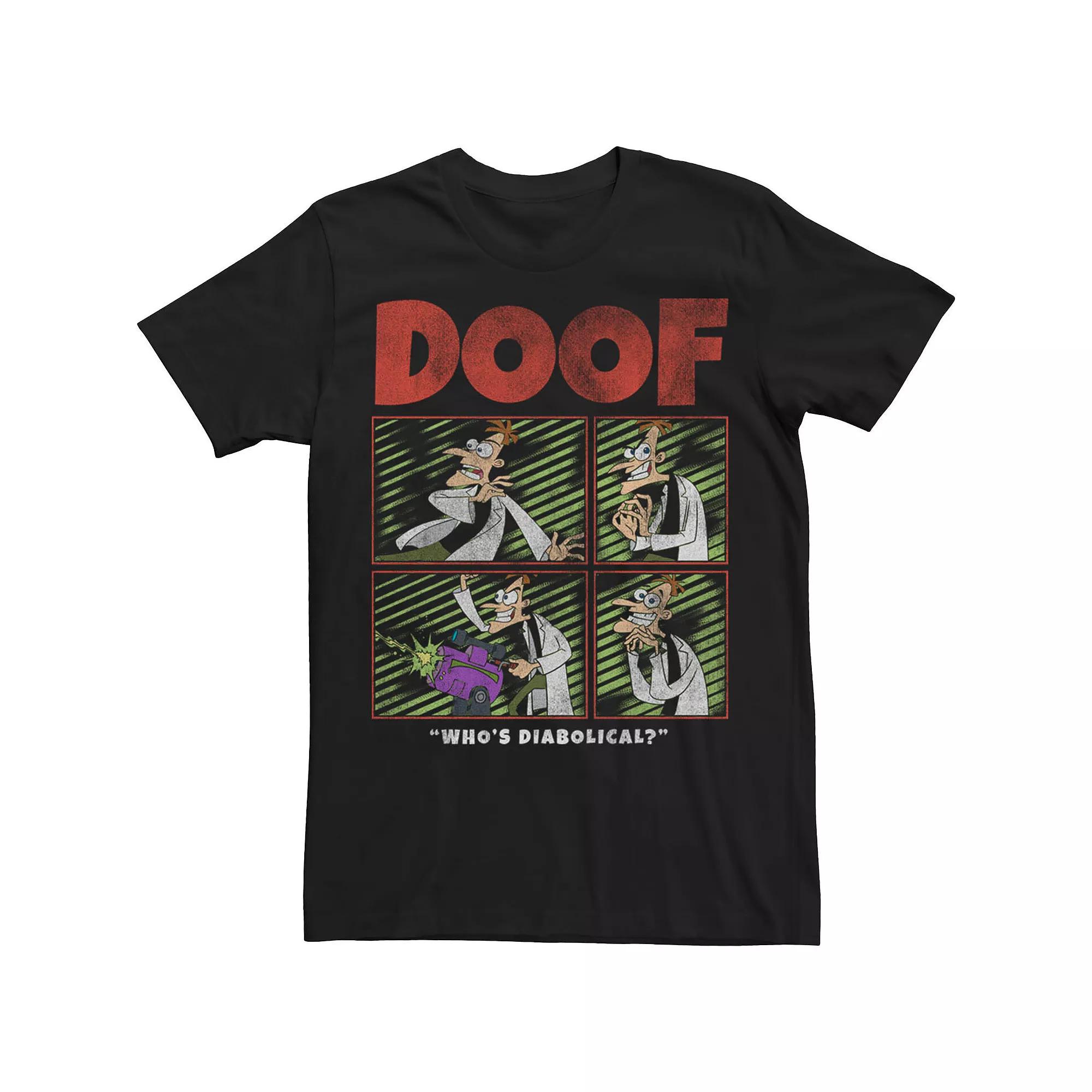 Disney's Phineas And Ferb Men's DOOF Box Up Tee,  Product Image