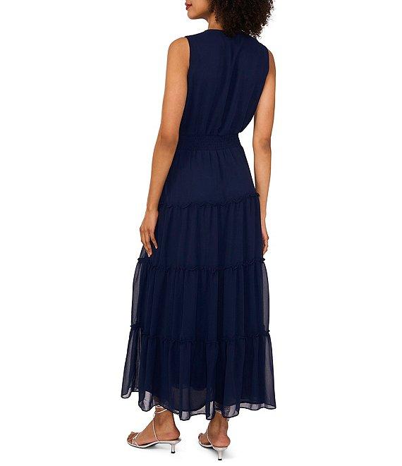 1. STATE V-Neckline Sleeveless Gauze Maxi Dress Product Image