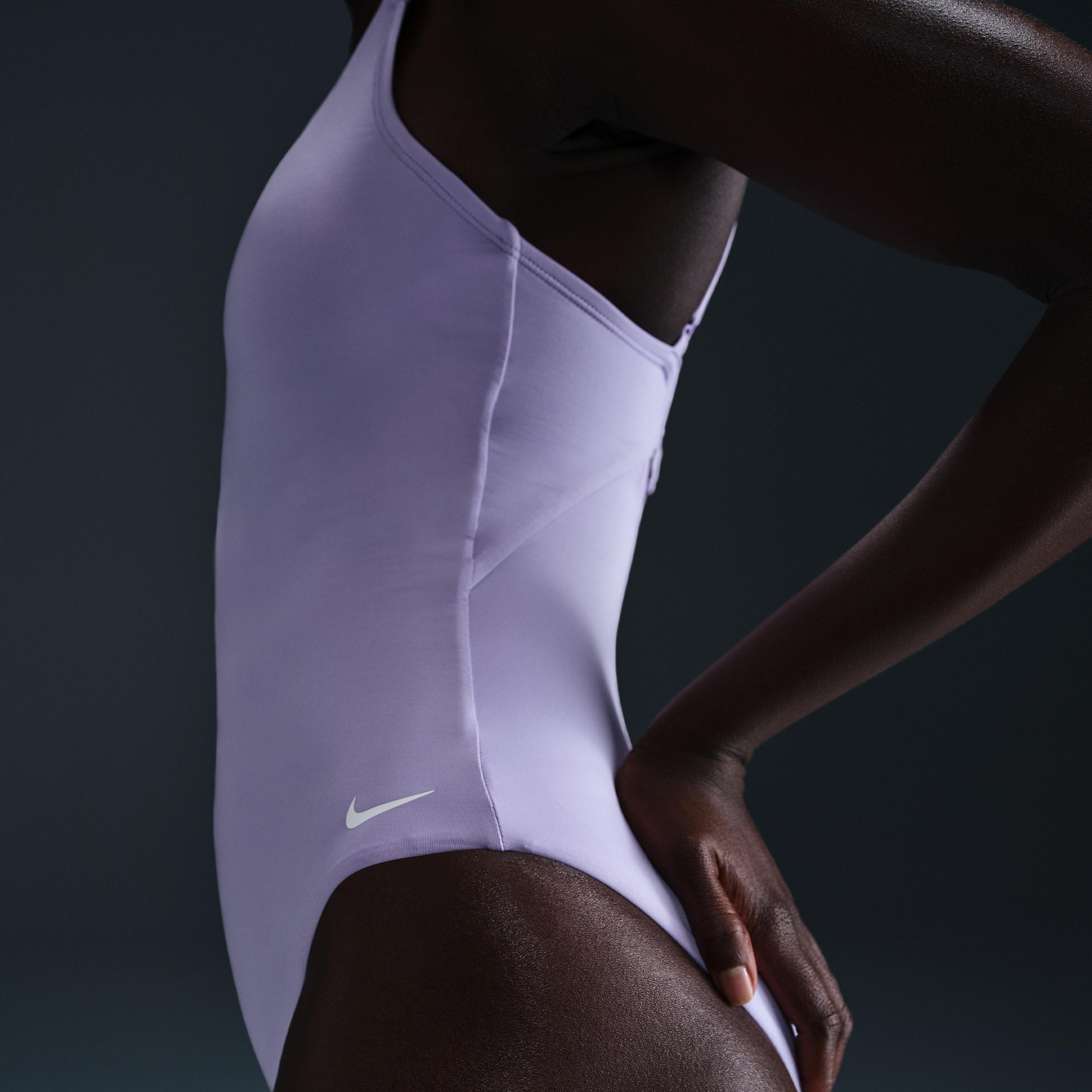 Nike Womens Swim Essential V-Neck One-Piece | NESSF232-576 Product Image