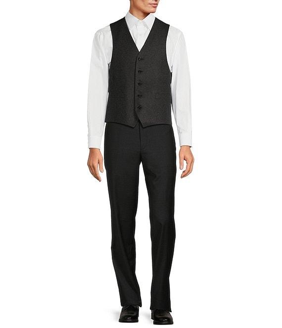 Hickey Freeman Classic Fit Solid Flannel Vest Product Image