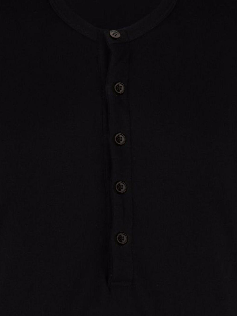 round-neck Henley T-shirt Product Image