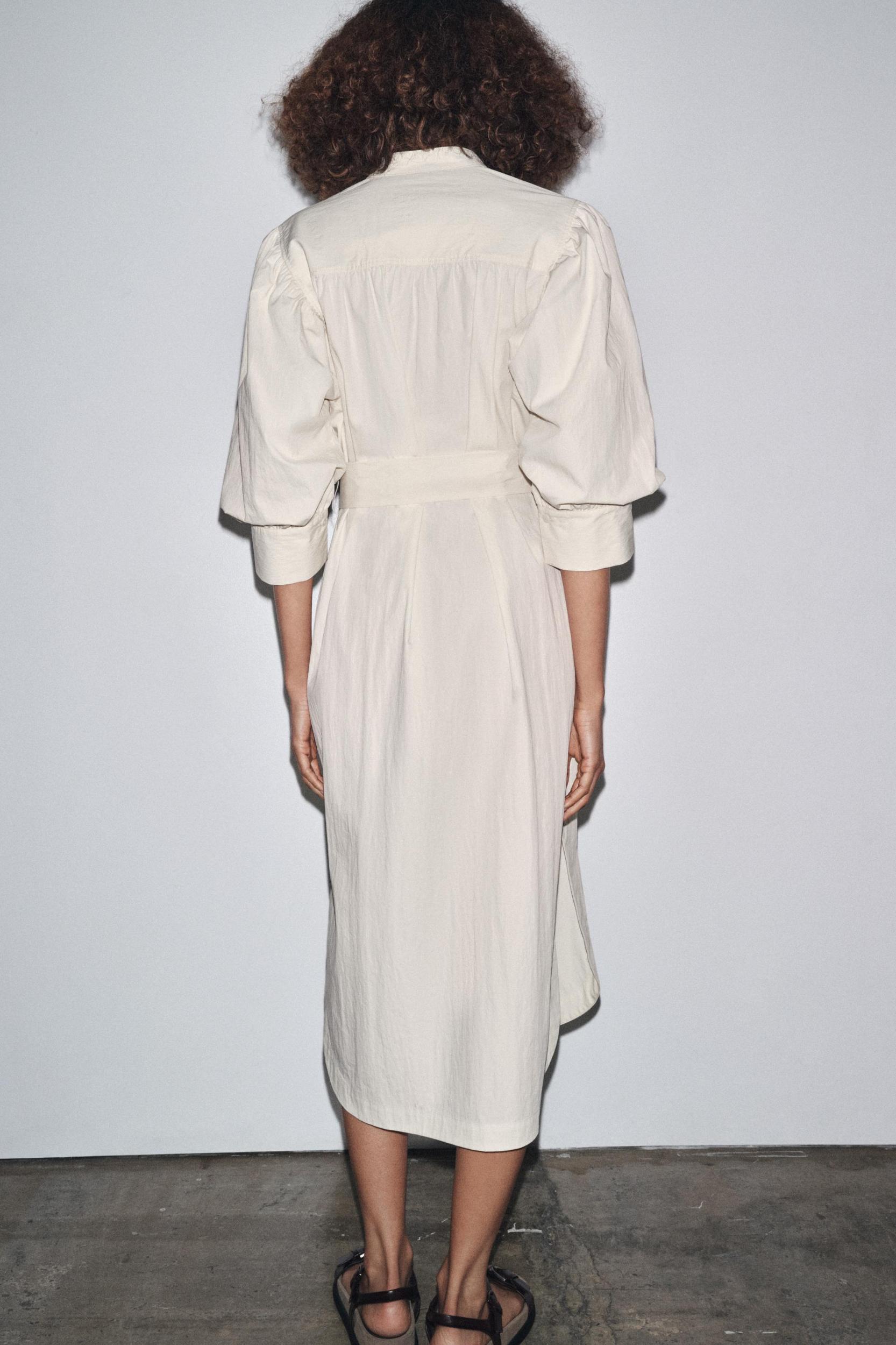 ZW COLLECTION BALLOON SLEEVE SHIRT DRESS Product Image