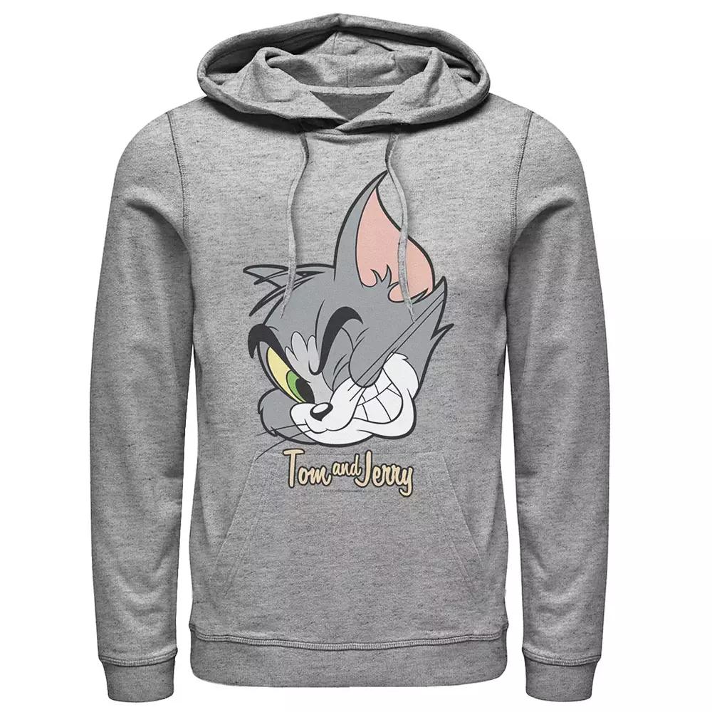 Mens Tom And Jerry Tom Cat Big Face Hoodie, Men's,  Product Image