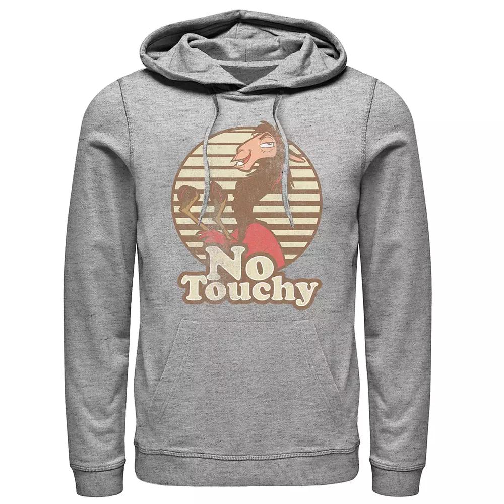 Disneys Emperors New Groove Mens Pullover Hoodie Athletic Grey Product Image