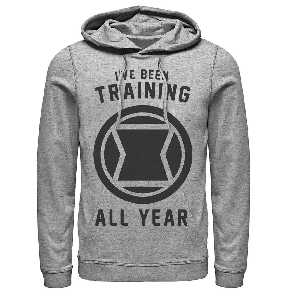 Men's Marvel Avengers Black Widow I've Been Training All Year Logo Hoodie,  Product Image