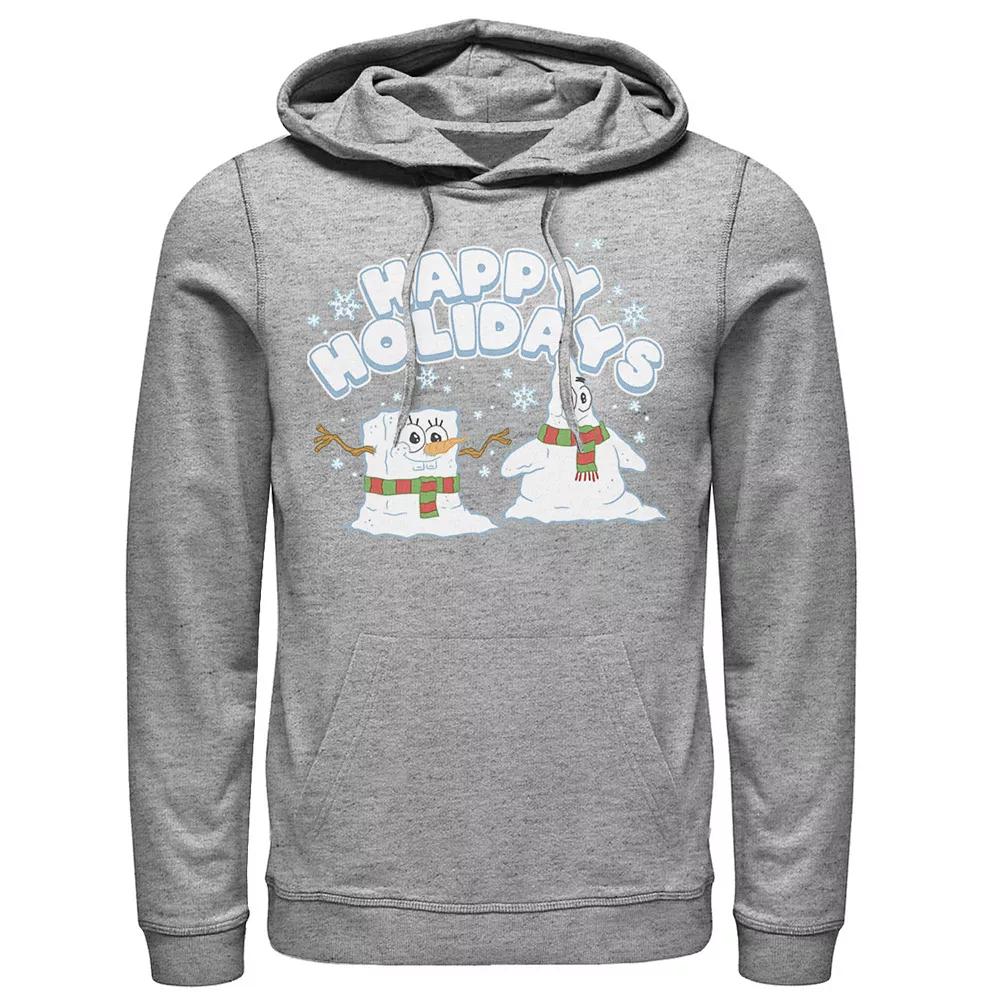 Men's Nickelodeon SpongeBob SquarePants Snowmen Happy Holidays Hoodie,  Product Image