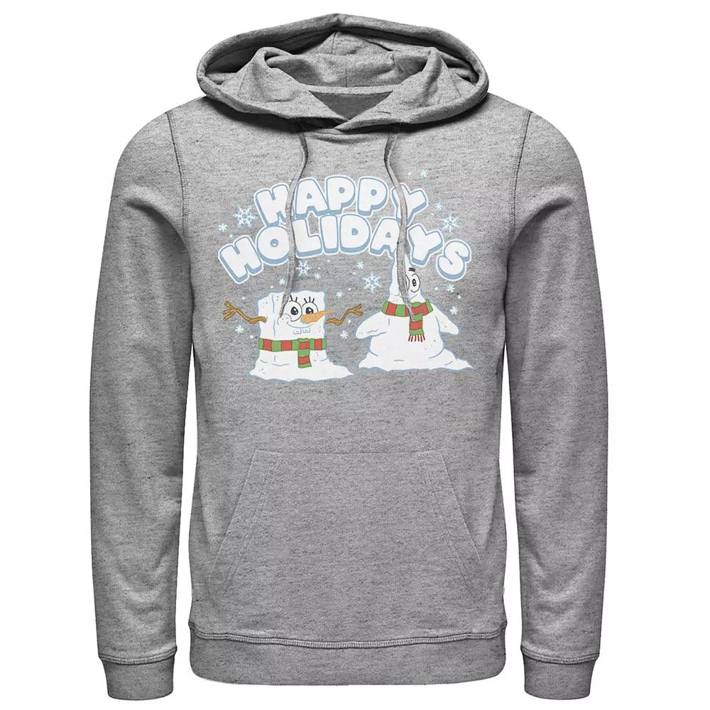 Men's Nickelodeon SpongeBob SquarePants Snowmen Happy Holidays Hoodie,  Product Image