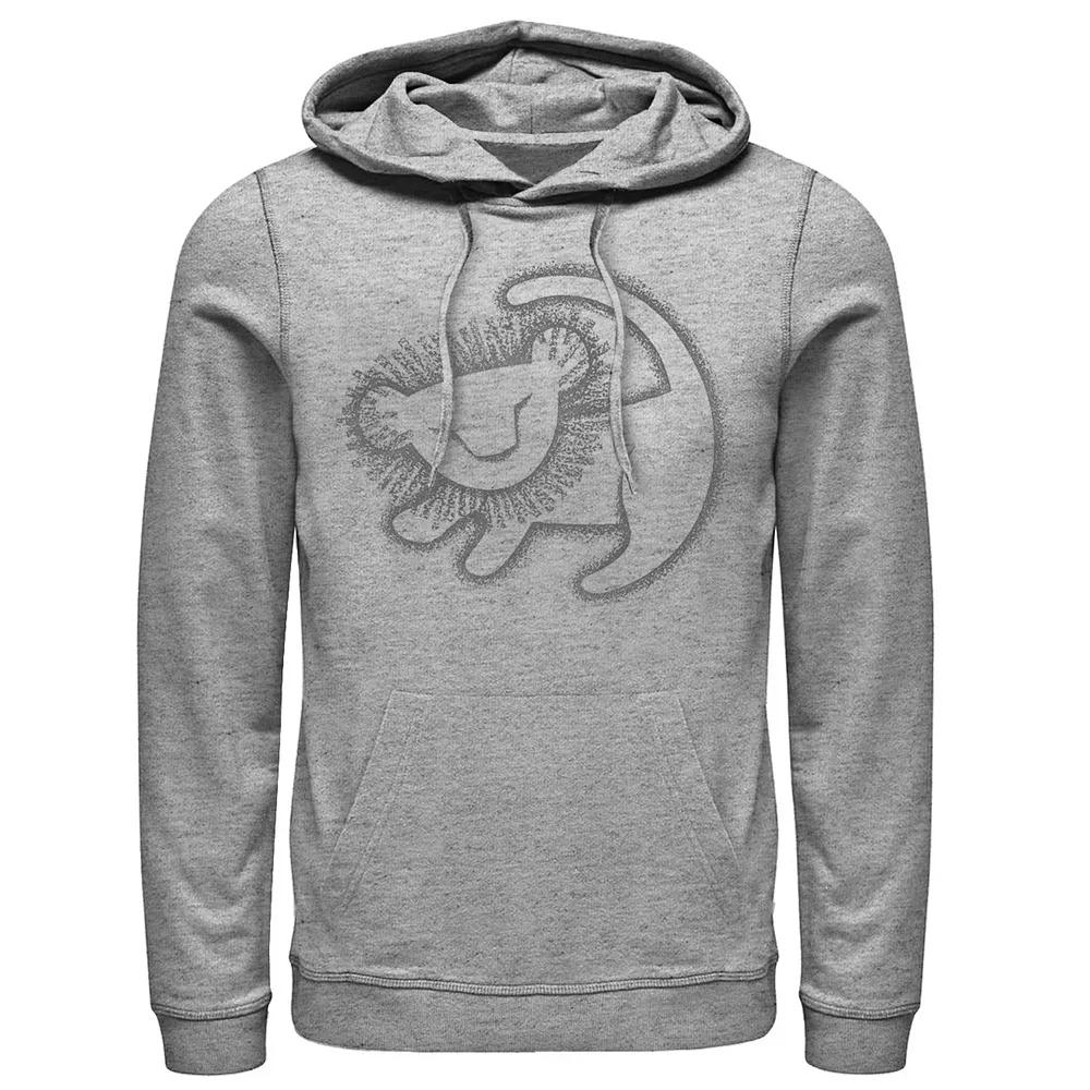 Disney's Lilo & Stitch This Is Scrump Portrait Men's Hoodie, Size: Large, Athletic Grey Product Image