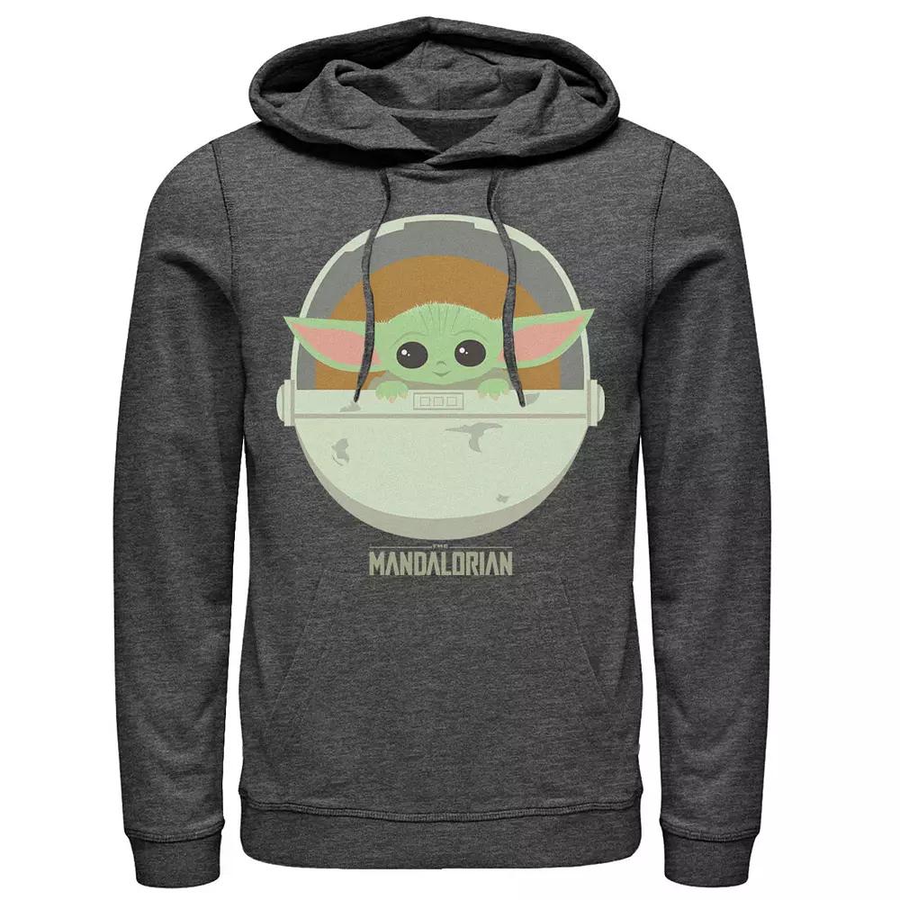 Men's Star Wars The Mandalorian The Child Bassinet Portrait Hoodie,  Product Image