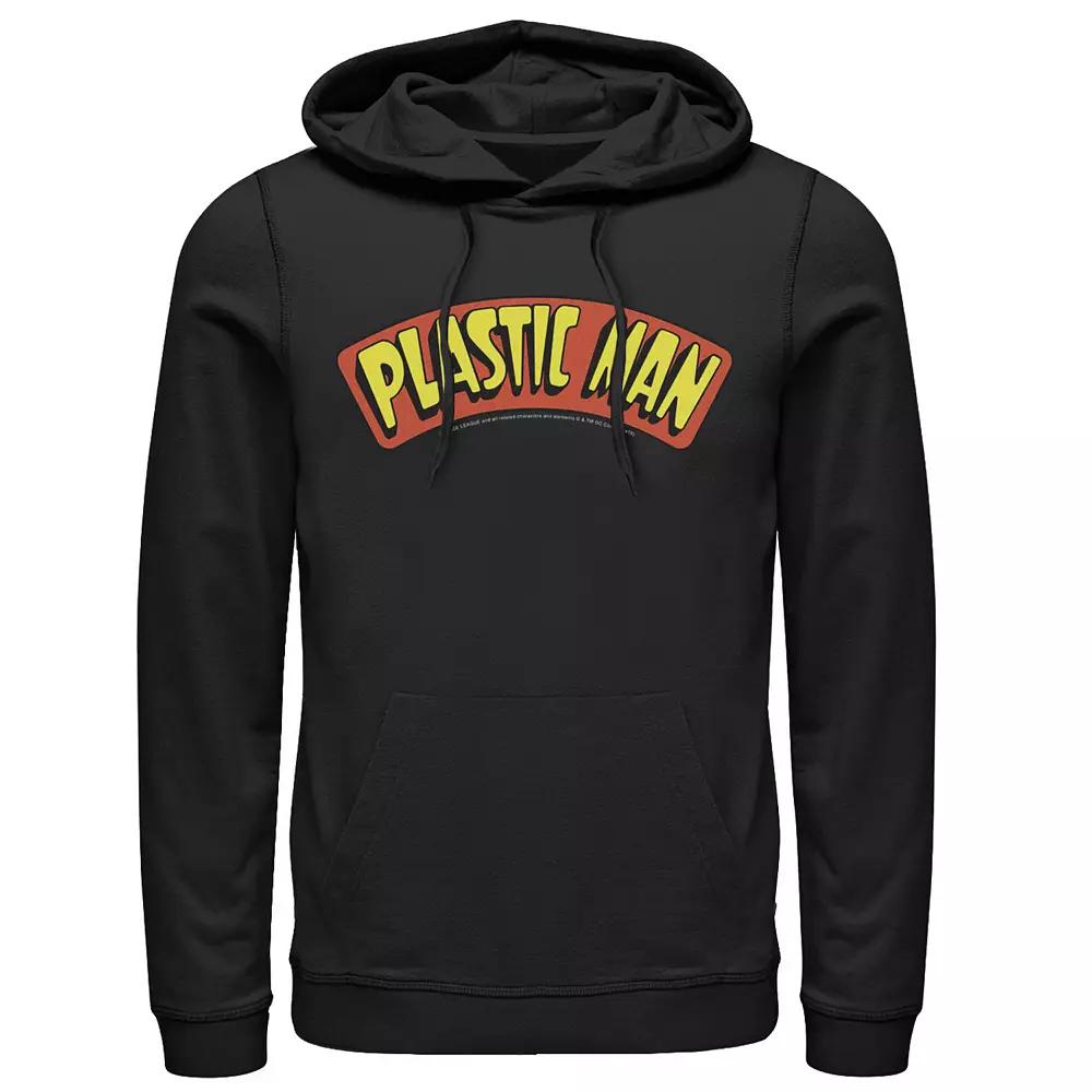 Men's DC Comics Plastic Man Text Logo Poster Hoodie,  Product Image