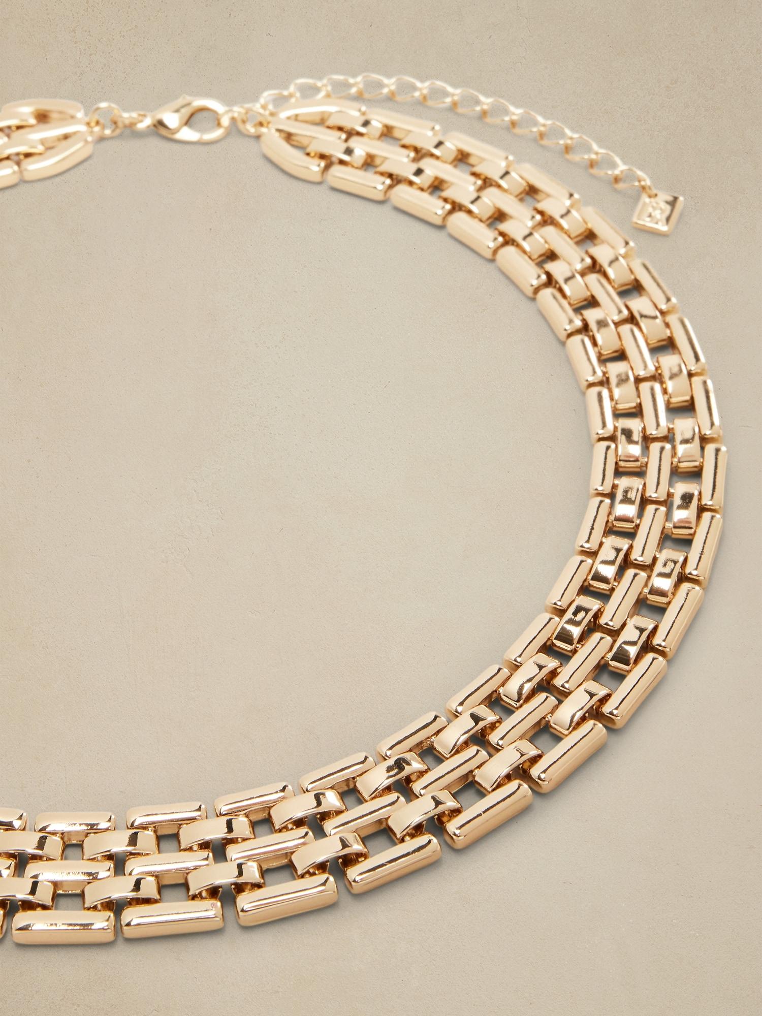 Watch Chain Collar Necklace Product Image