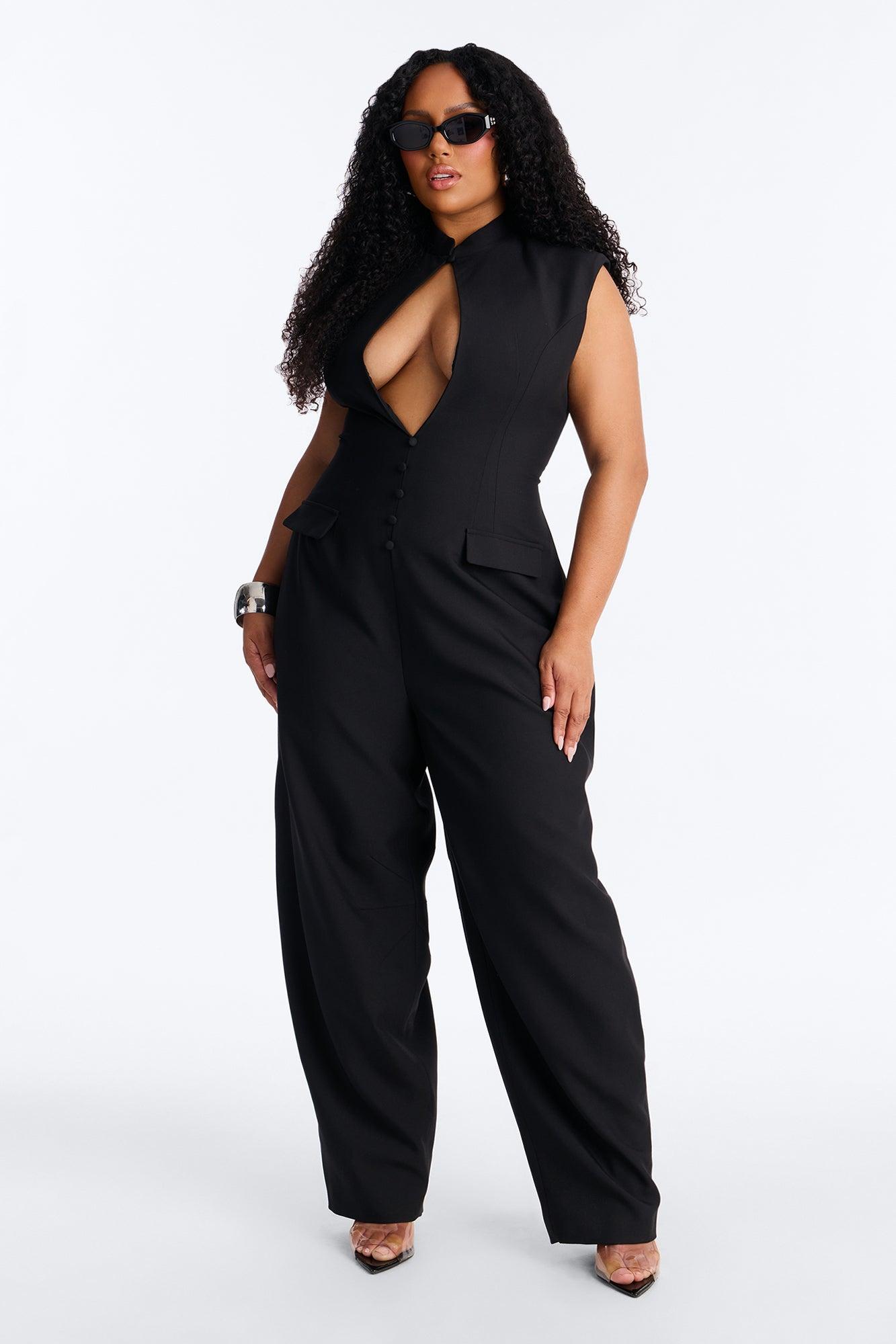 For Keeps Utility Jumpsuit - Black Female Product Image