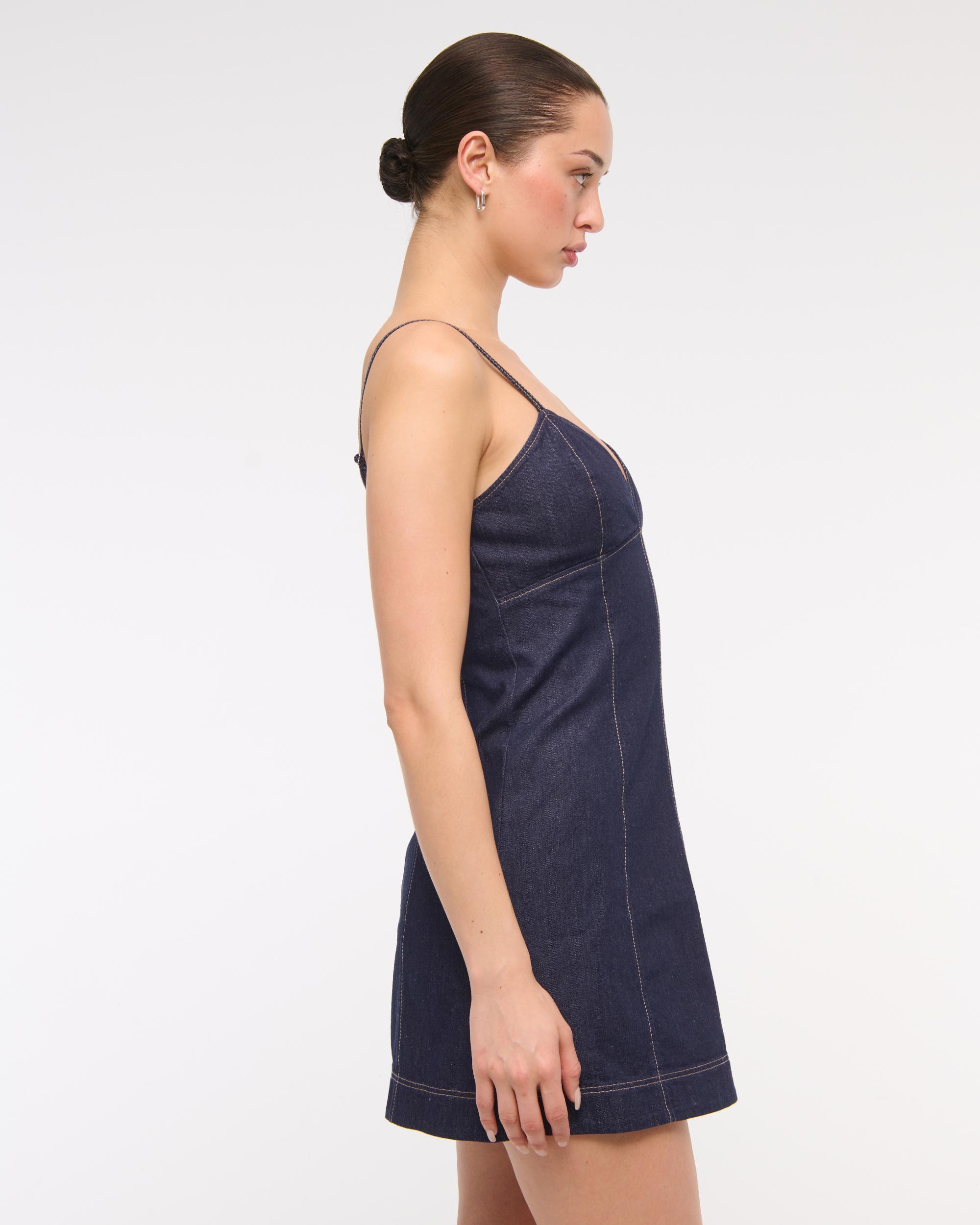 Sweetheart Denim Mini Dress Product Image