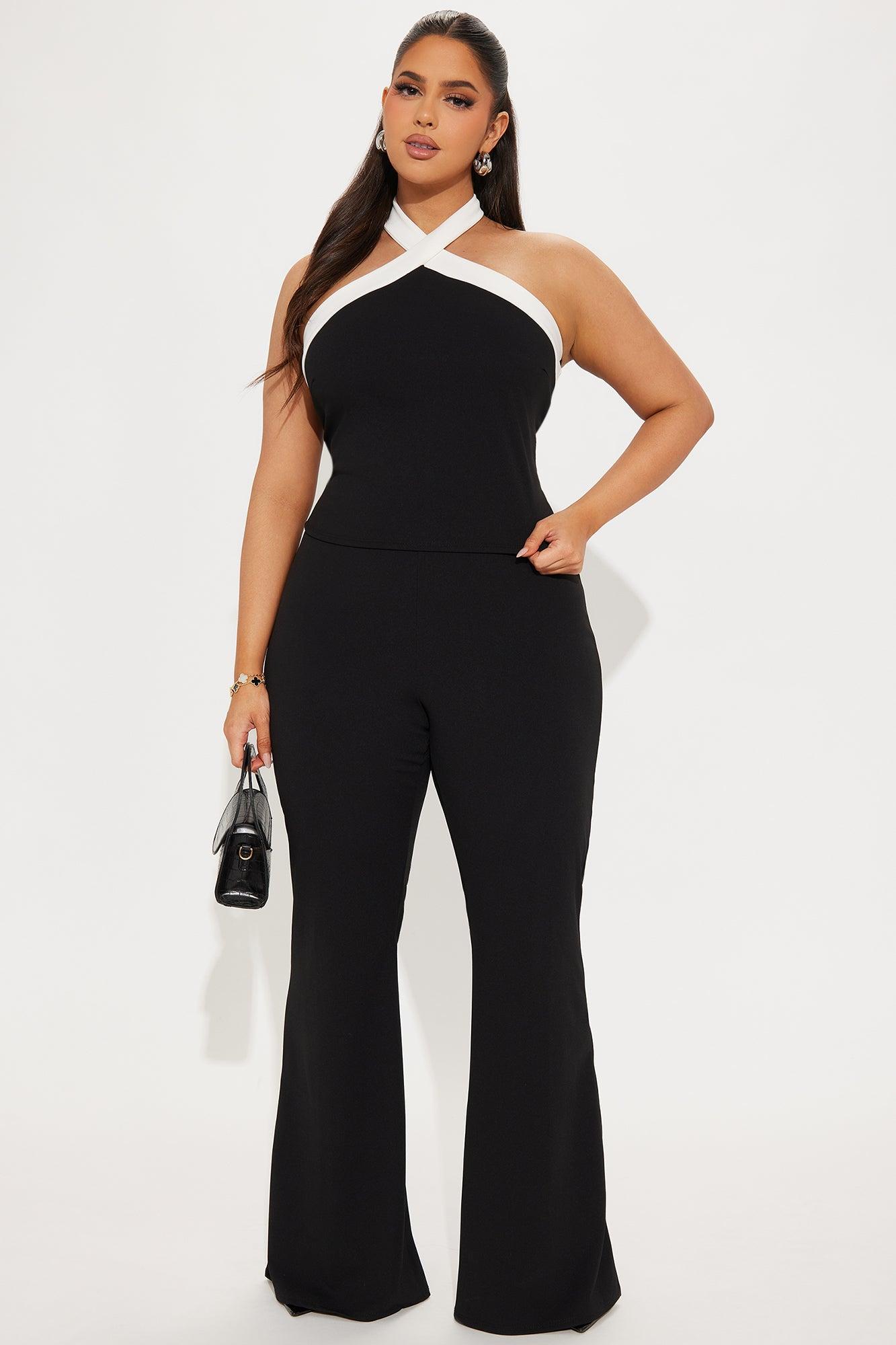 Daya Halter Pant Set  - Black Product Image