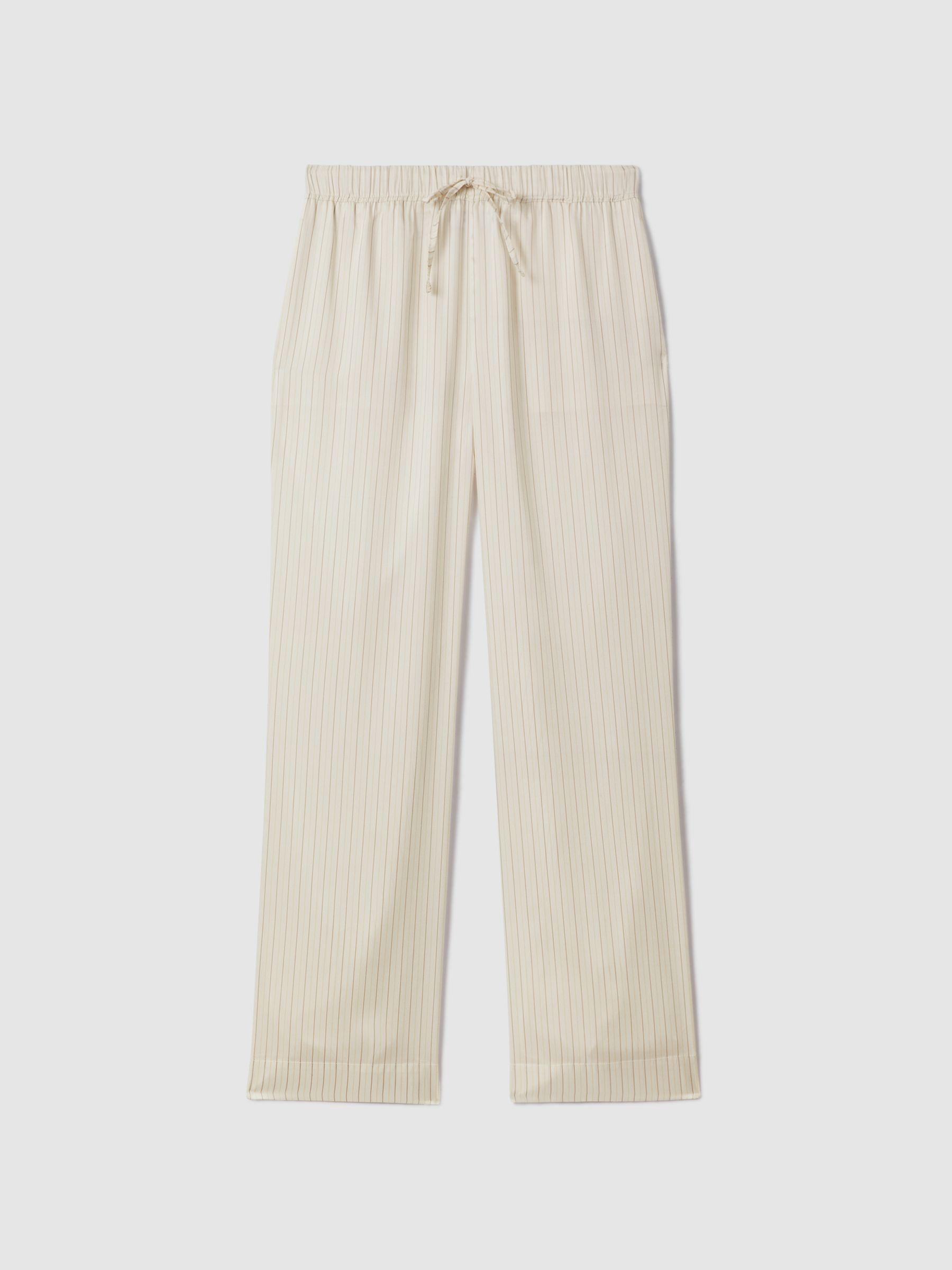 McLaren F1 Monte Carlo Wide Leg Drawstring Trousers in White Multi Product Image
