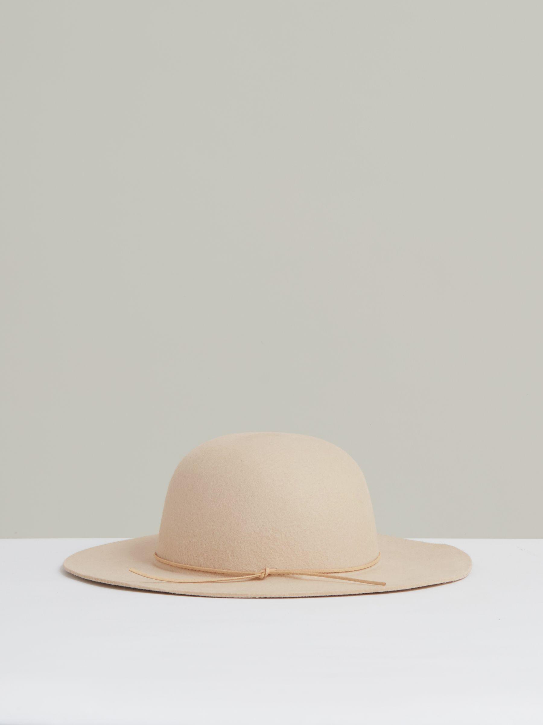 Felted Wool Sun Hat in Neutral Product Image