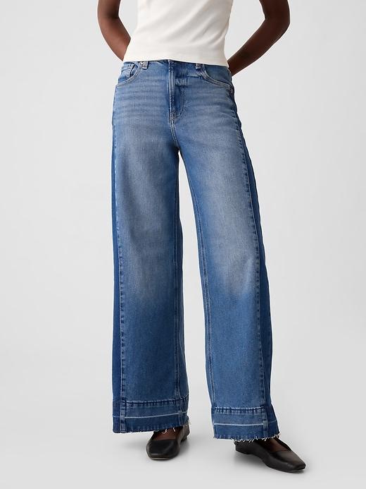 High Rise Stride Wide-Leg Jeans Product Image