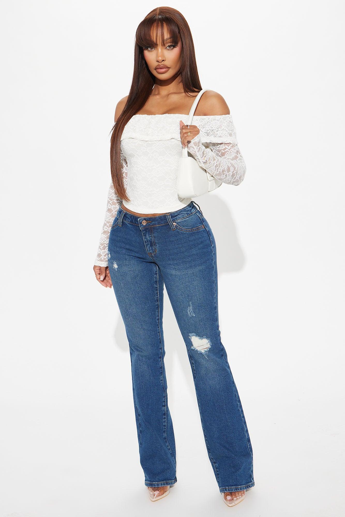 Carmela Lace Off Shoulder Top - Cream Product Image