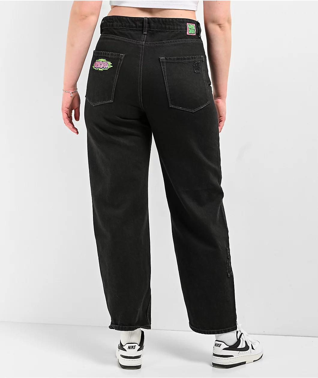 Empyre Tori Destroyed Sabbath Black Wash Skate Jeans Product Image