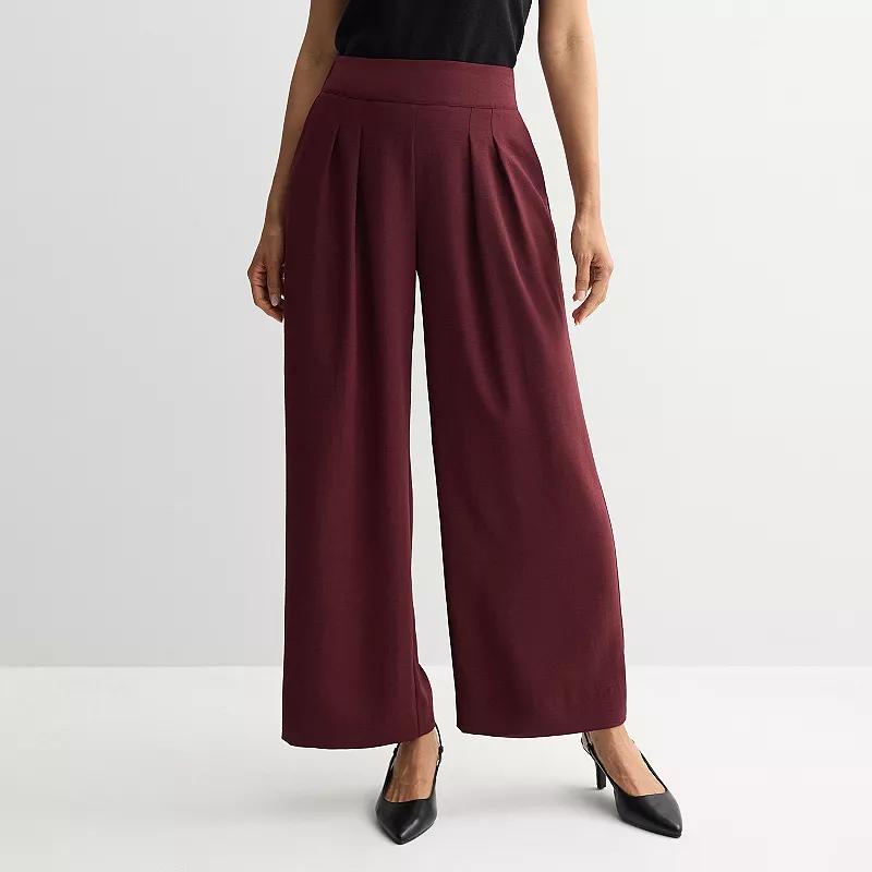 Women's Nine West Soft Pull-On Wide Leg Pants,  Product Image