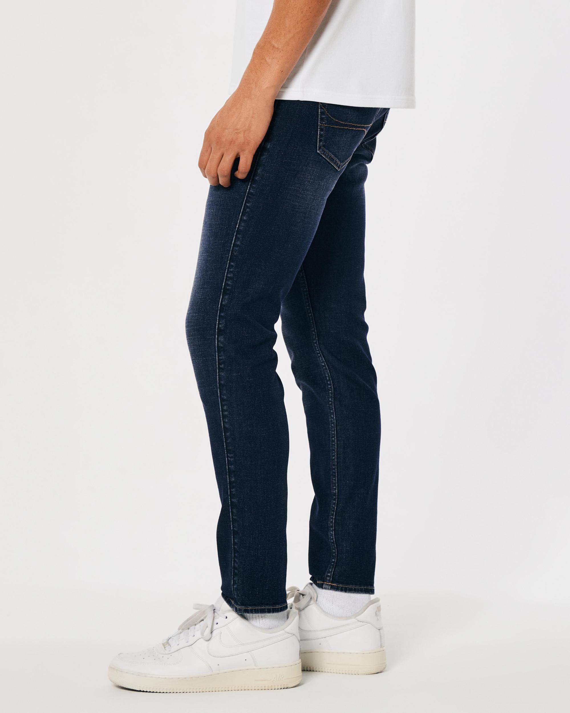 Dark Wash Athletic Skinny Jeans Product Image
