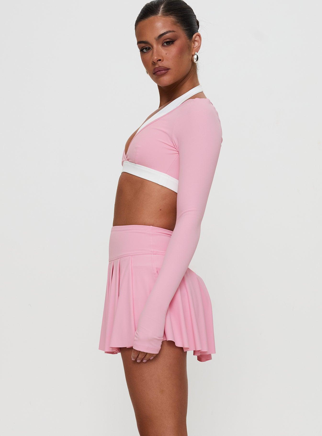 Dynamic Pleat Active Skort Pink Product Image