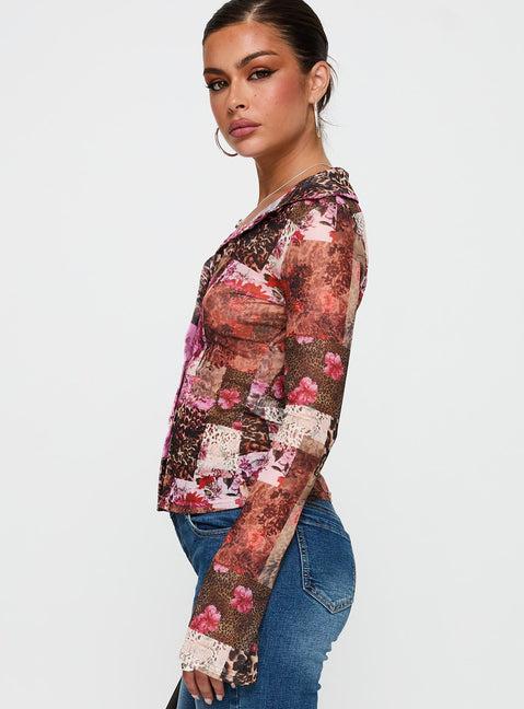 Maribou Long Sleeve Top Multi Product Image