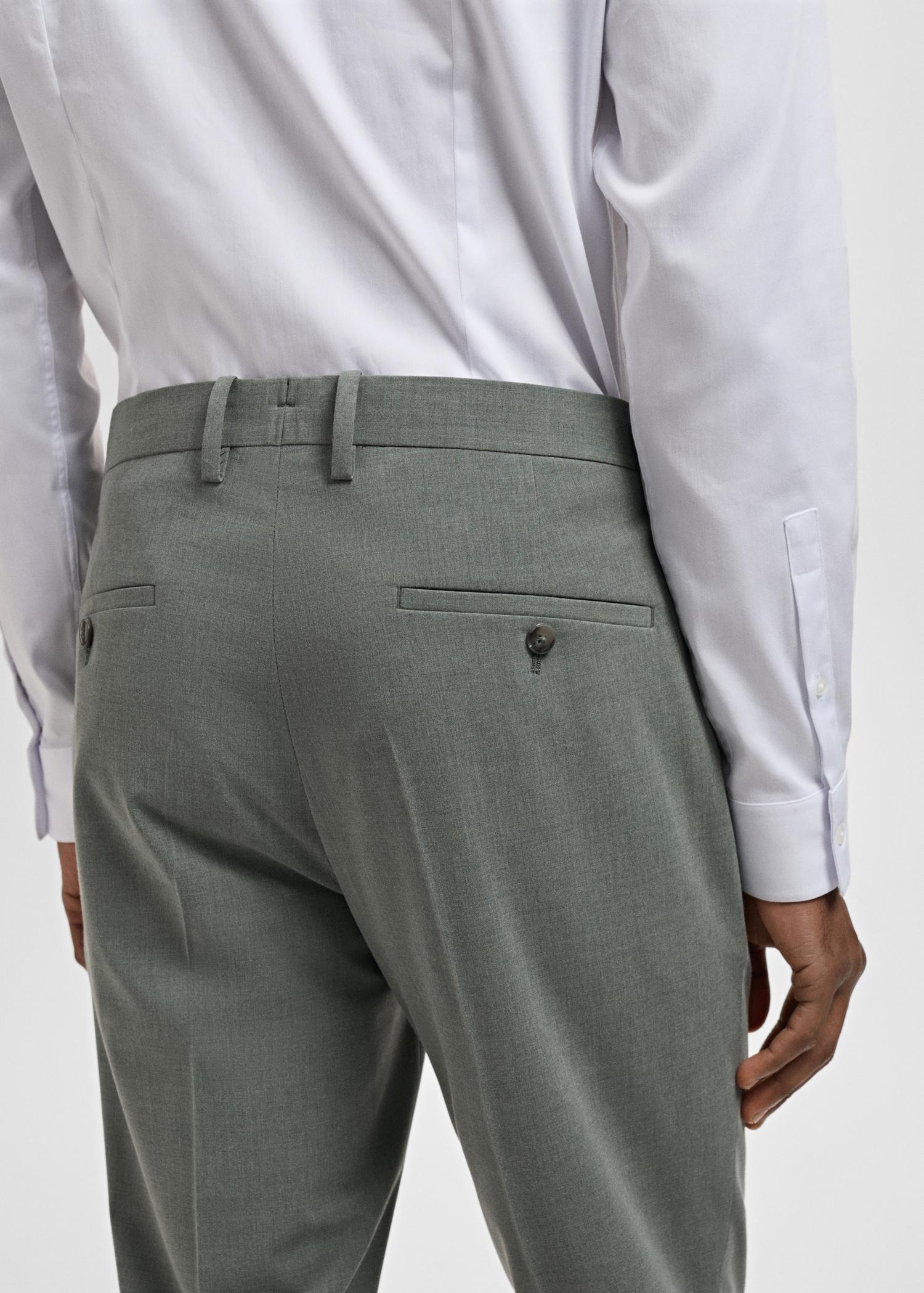 Stretch fabric super slim-fit suit trousers - Men | MANGO USA Product Image