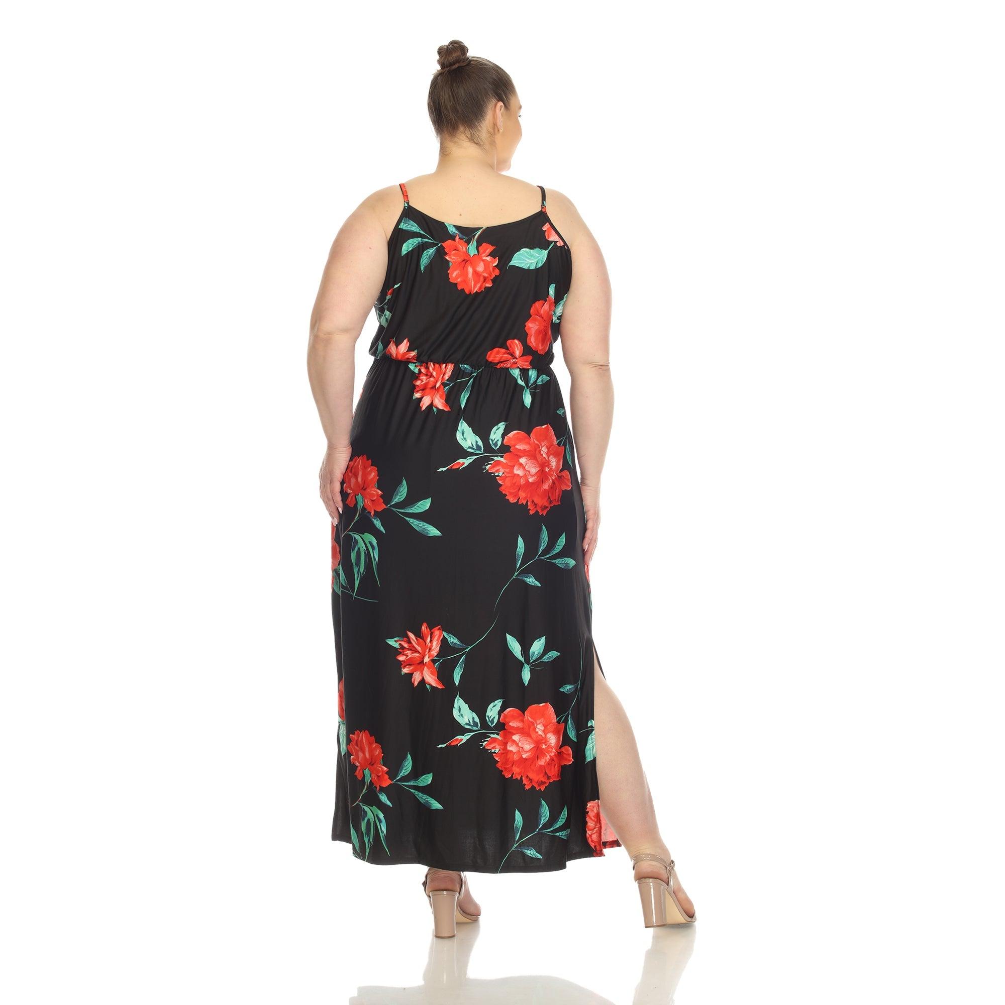 Floral Strap Maxi Dress - Plus Product Image