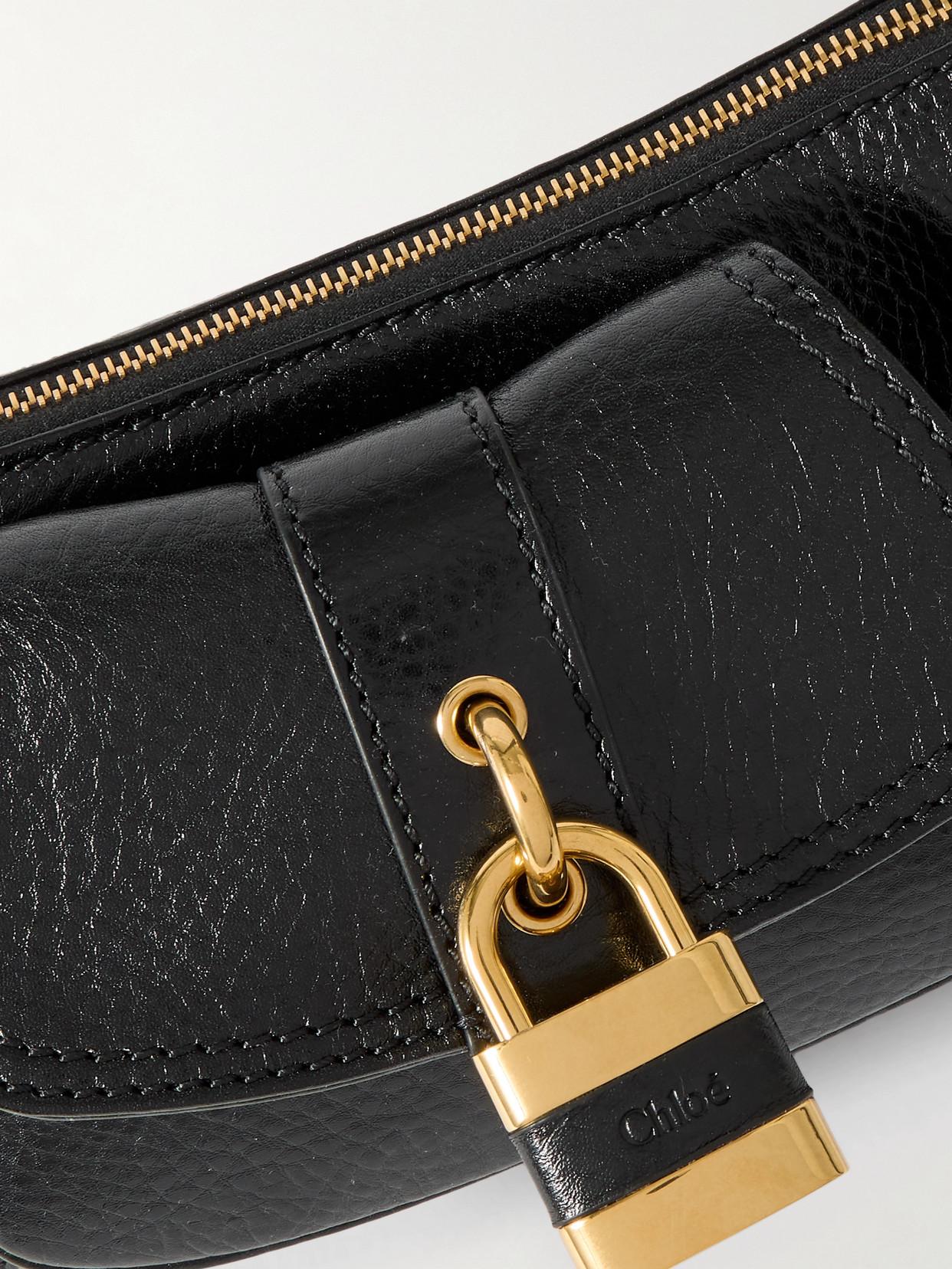 CHLOÉ The 99 Embellished Textured-leather Shoulder Bag In Black Product Image