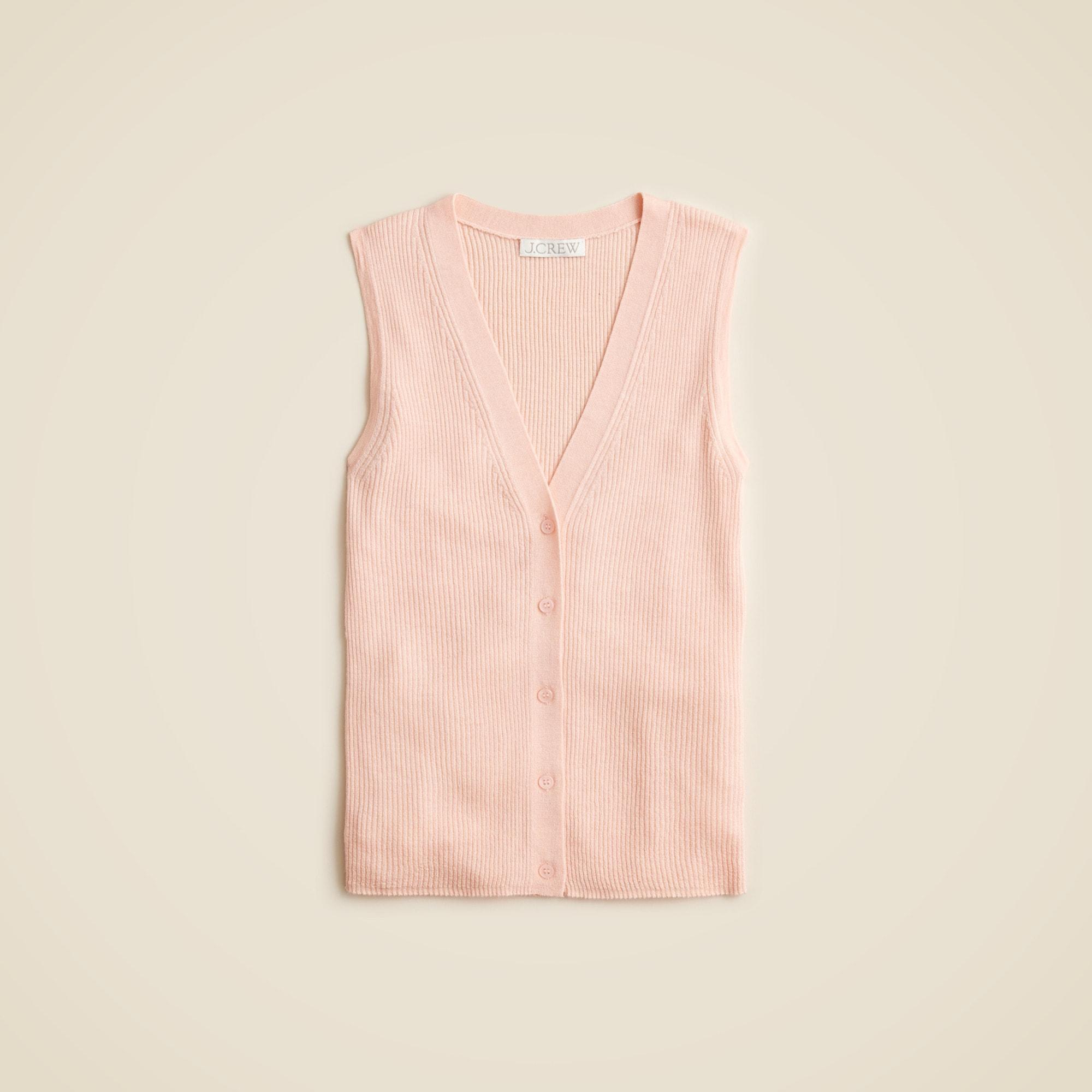 Cashmere-silk blend sweater shell Product Image