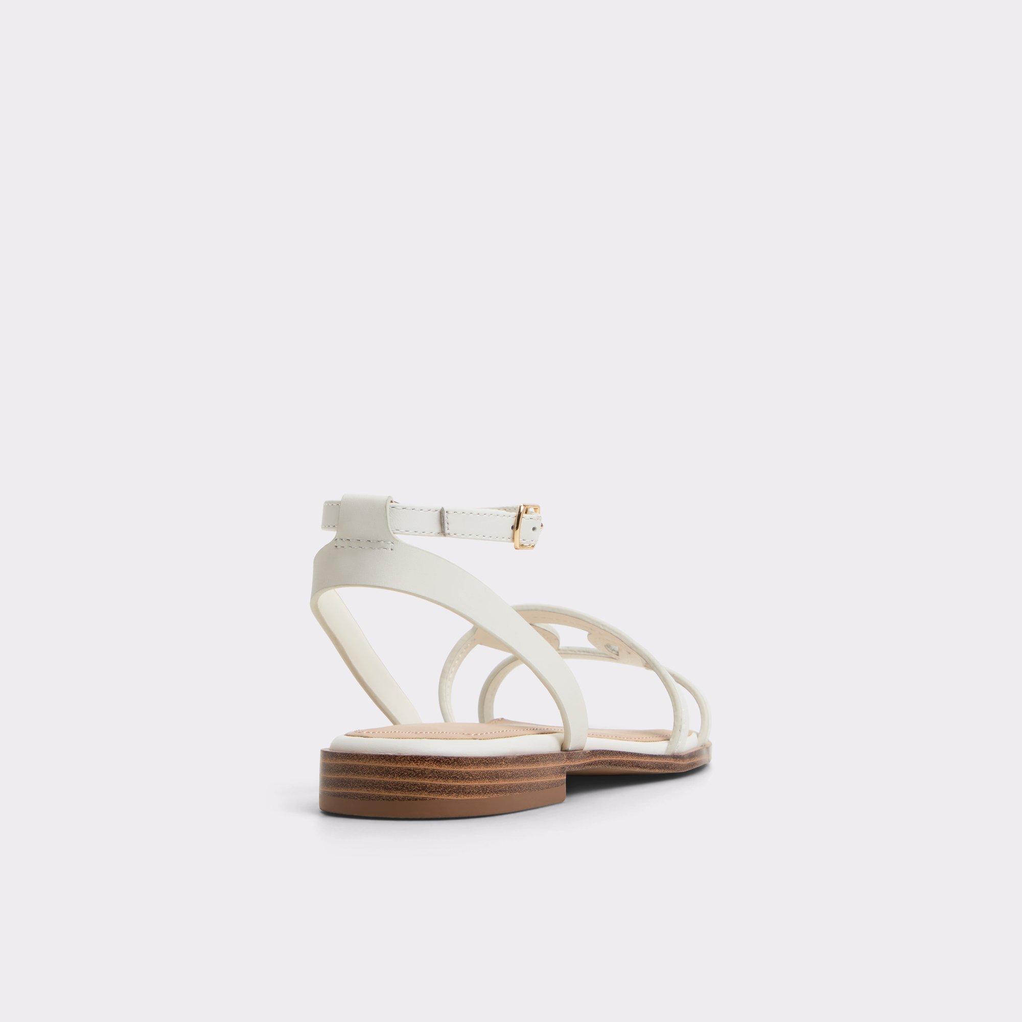 Greengrove White Women's Flat Sandals | ALDO US Product Image
