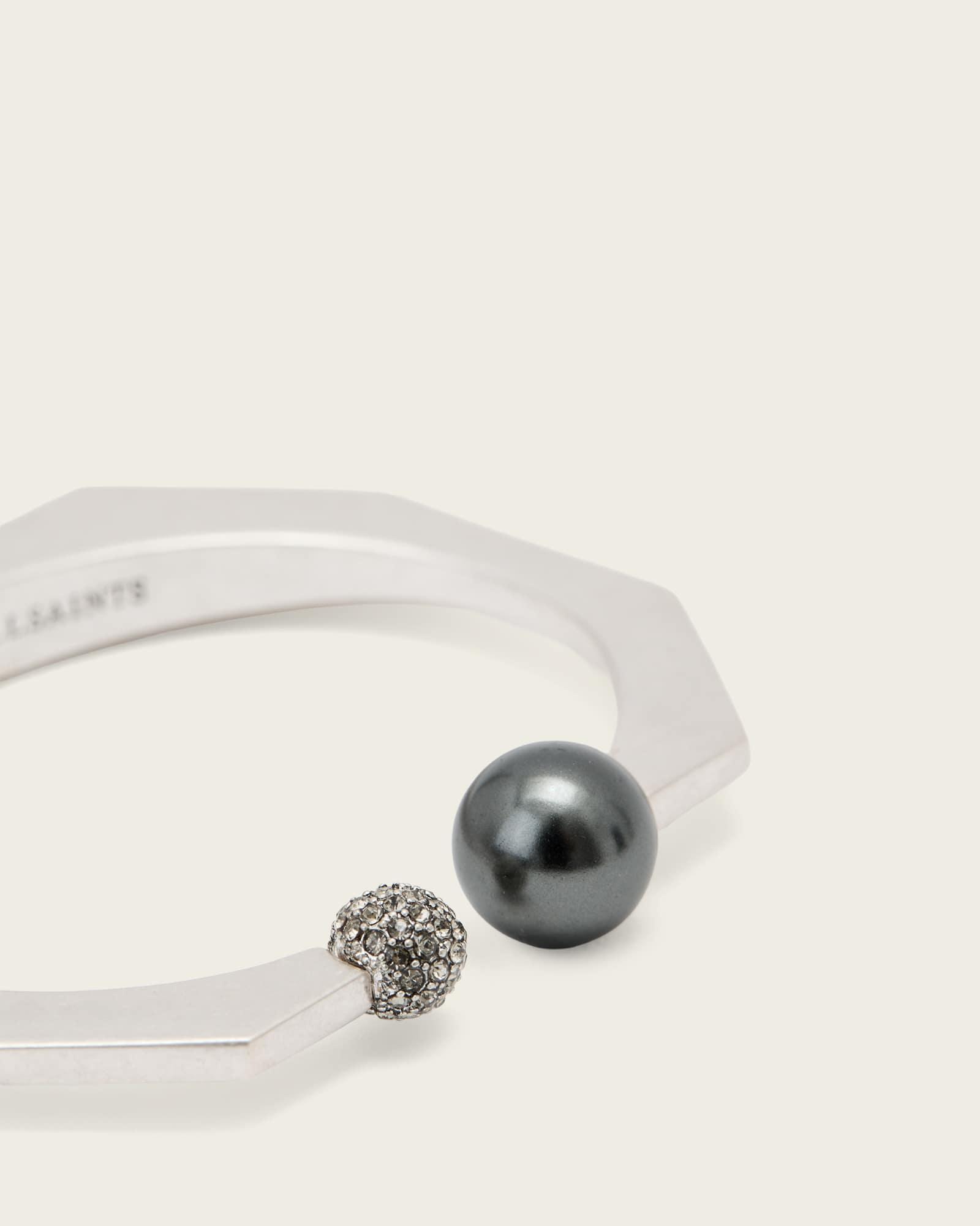 Leor Slim Chain Bracelet WARM SILVER | ALLSAINTS US Product Image