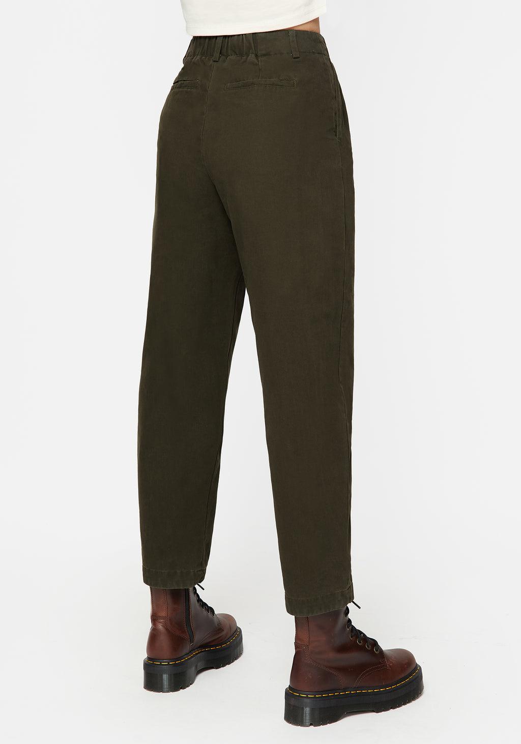 Copia Cotton Embroidered Tapered Tailored Trousers Product Image
