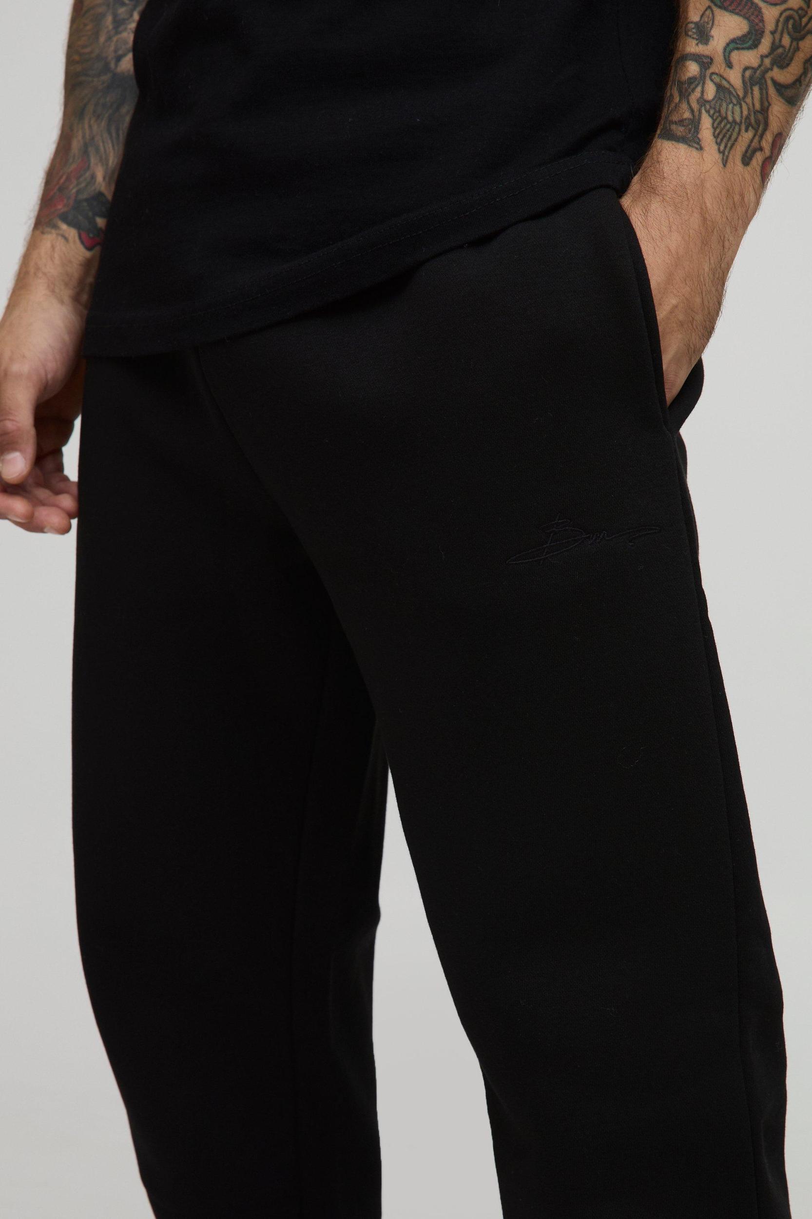 330GSM Regular Fit BM Signature Jogger | boohooMAN USA Product Image