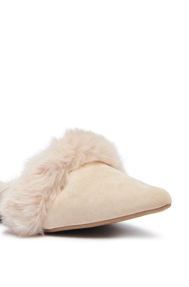 AZALEA WANG COLTRANE FUZZY BEIGE FLAT Product Image