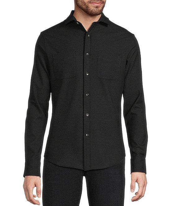 Murano Big & Tall Slim Fit Solid Long Sleeve Woven Shirt Product Image