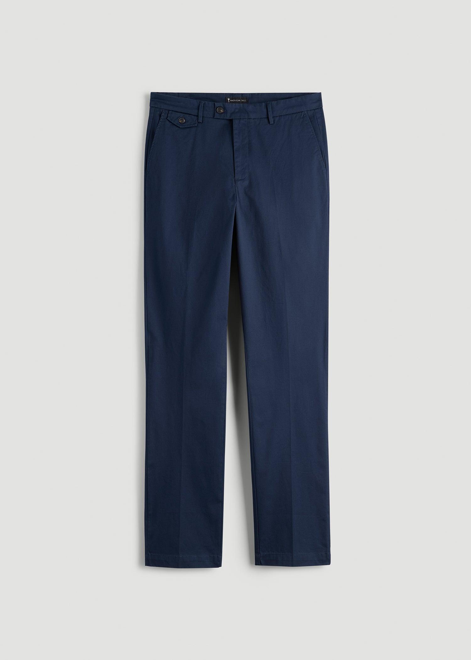 Refined Chinos for Tall Men in Navy Male Product Image