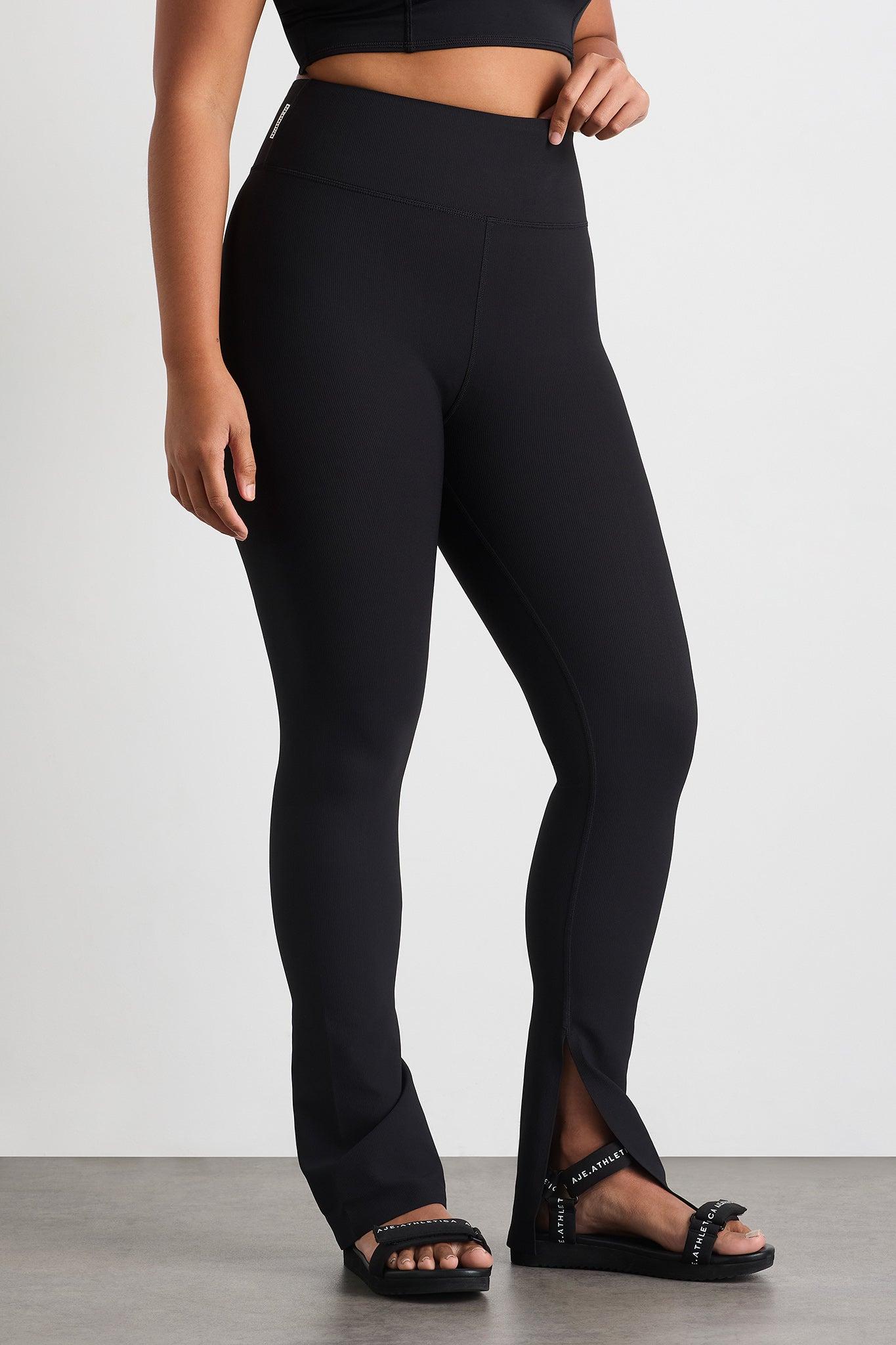 High Waist Split Hem Legging 205 Product Image