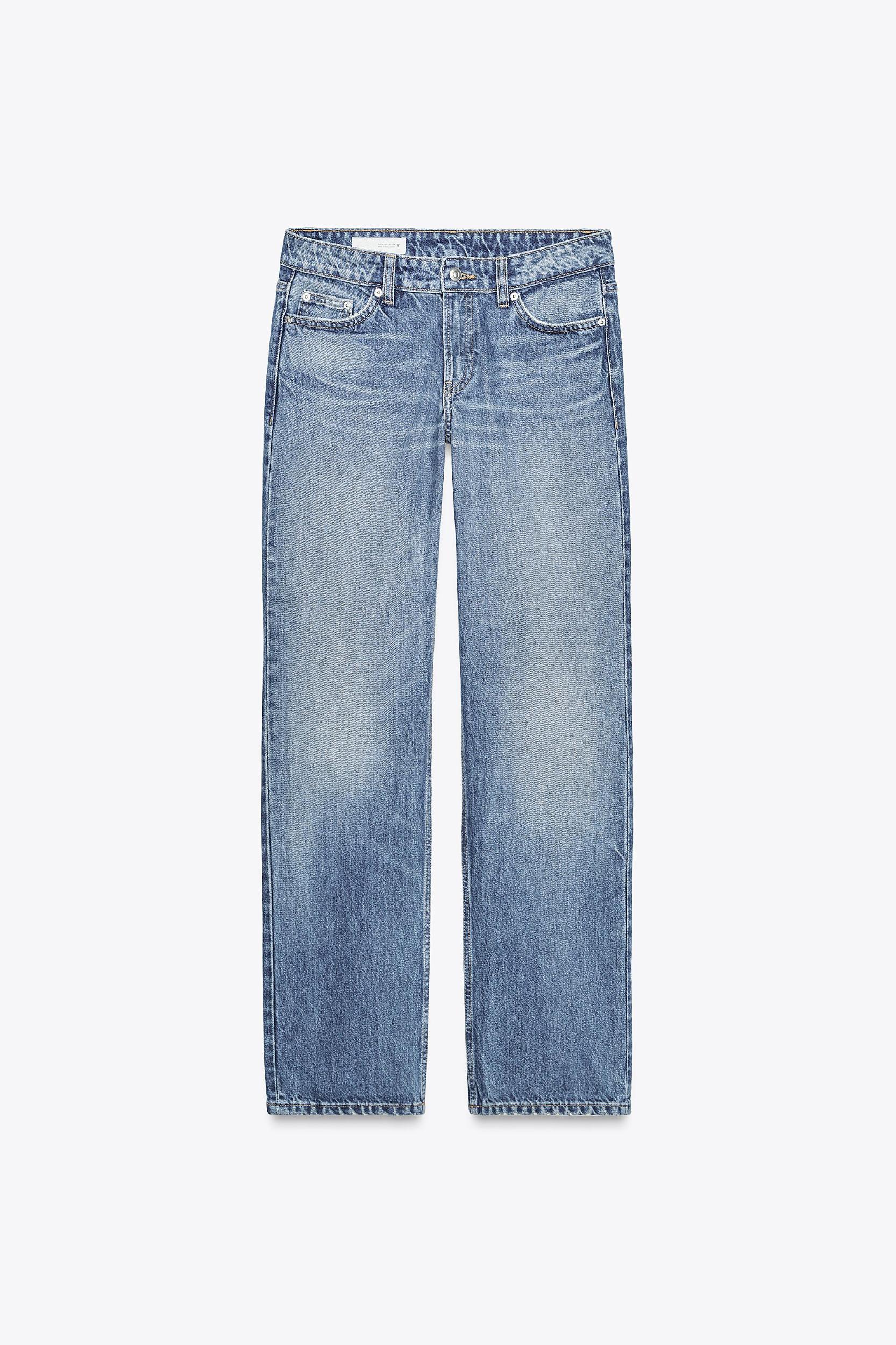 TRF LOW RISE STRAIGHT CUT JEANS Product Image