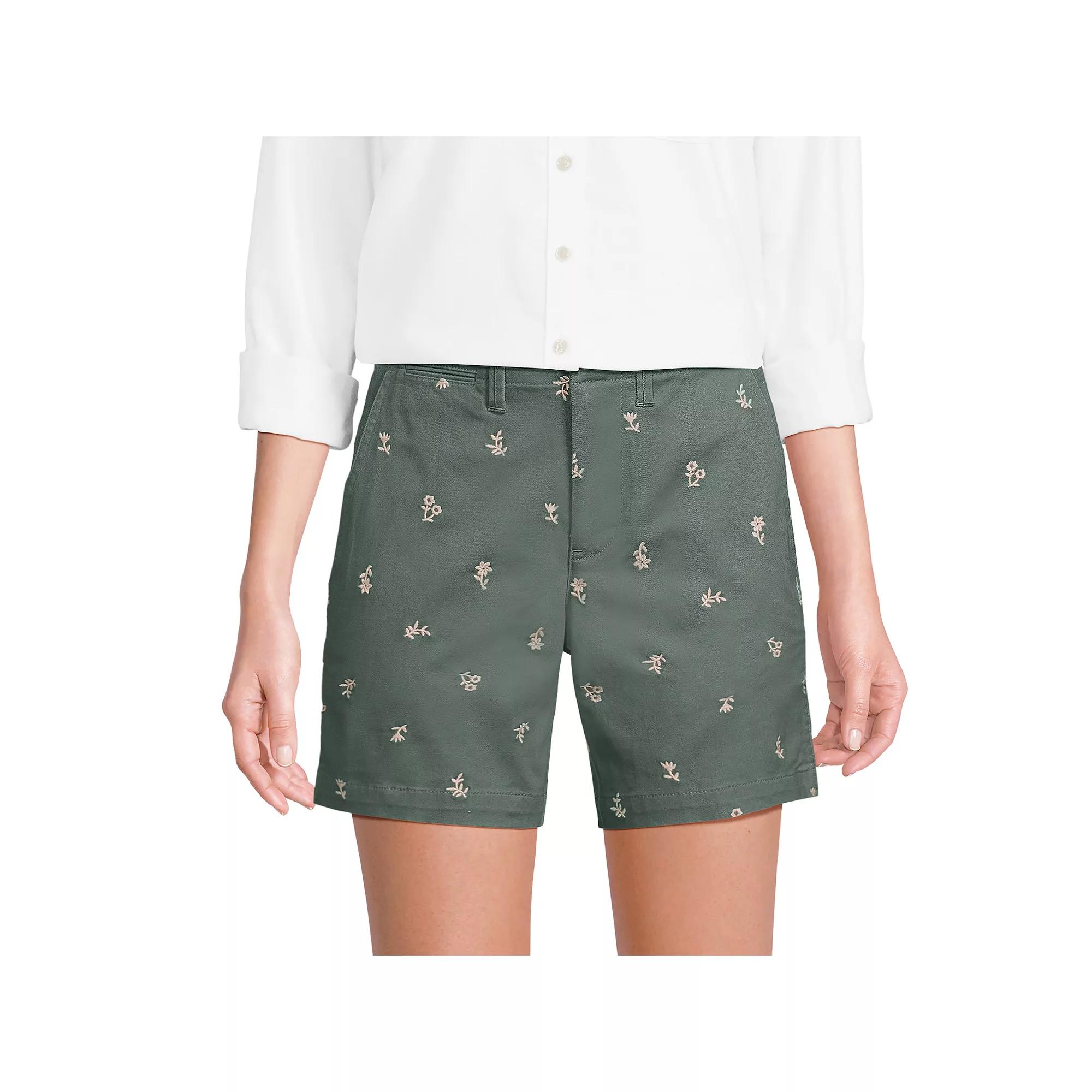 Women's Lands End Classic 7-in. Chino Shorts,  Product Image