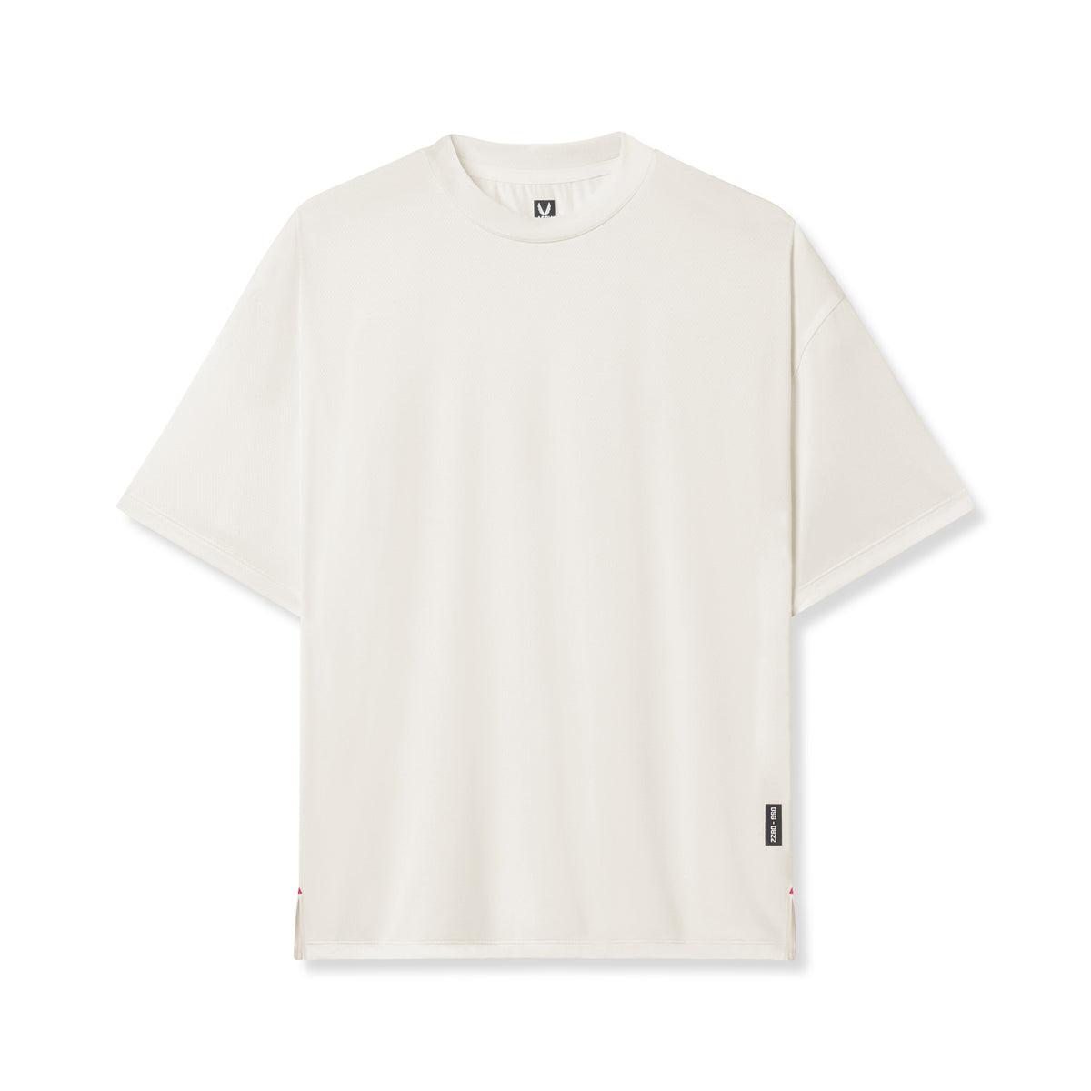 0822. AeroSilver® Oversized Tee - White Product Image