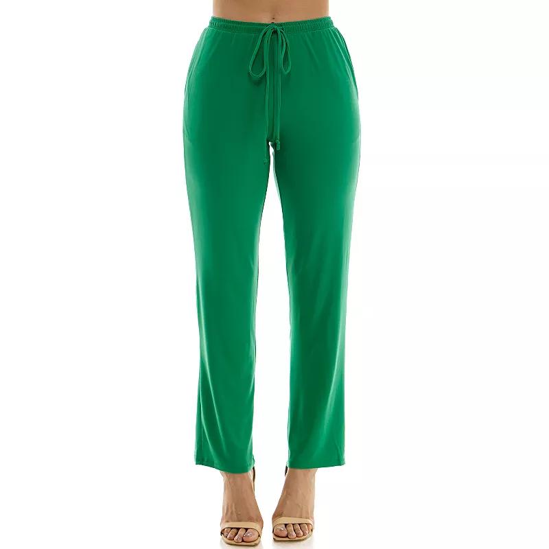 Women's Nina Leonard Classic Drawstring Pant,  Product Image