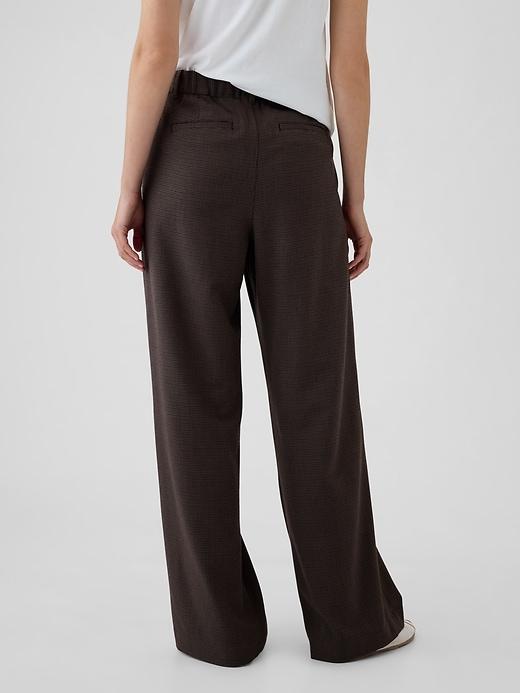 365 High Rise Brushed Twill Pleated Trousers Product Image